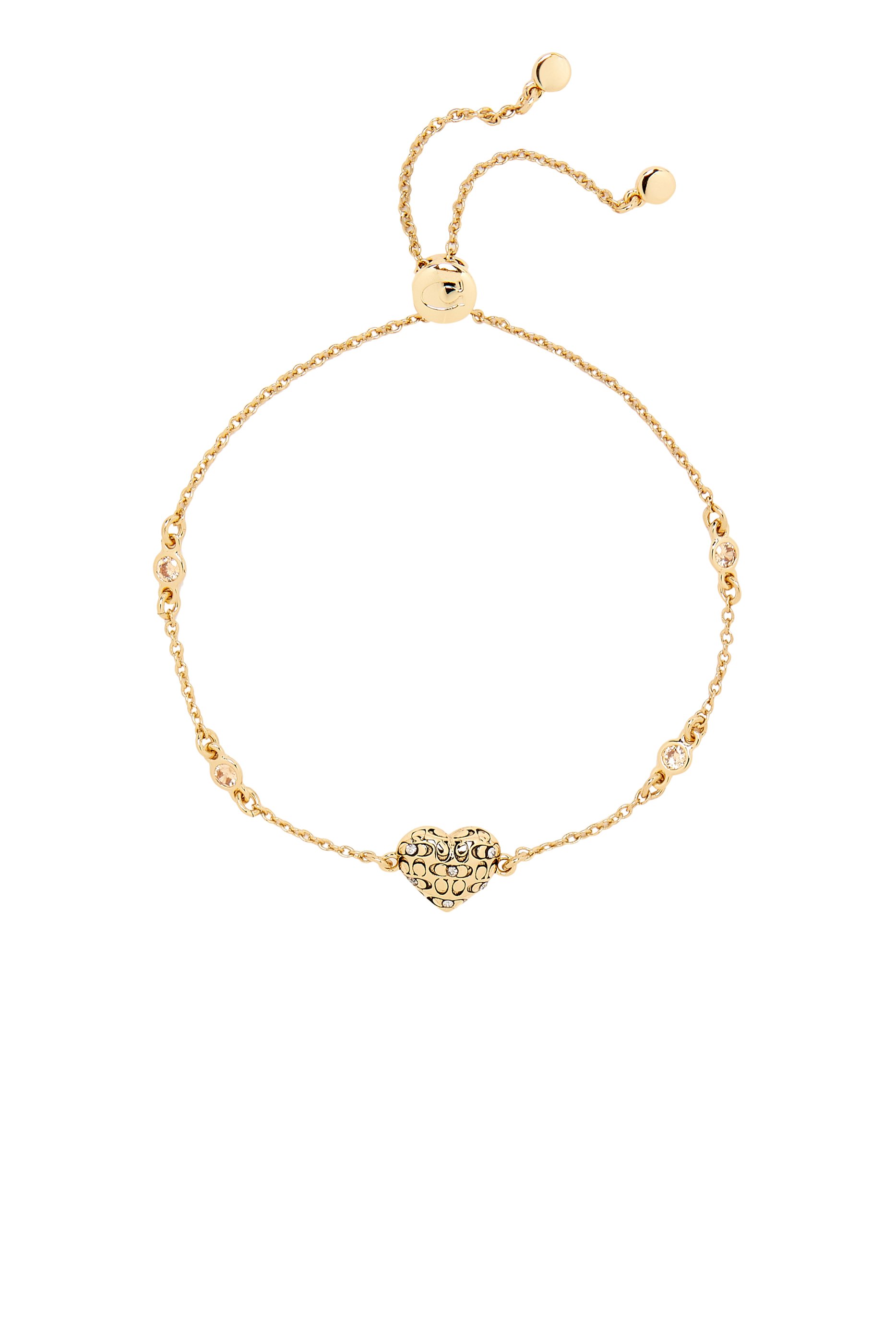 Signature Quilted Heart Slider Bracelet