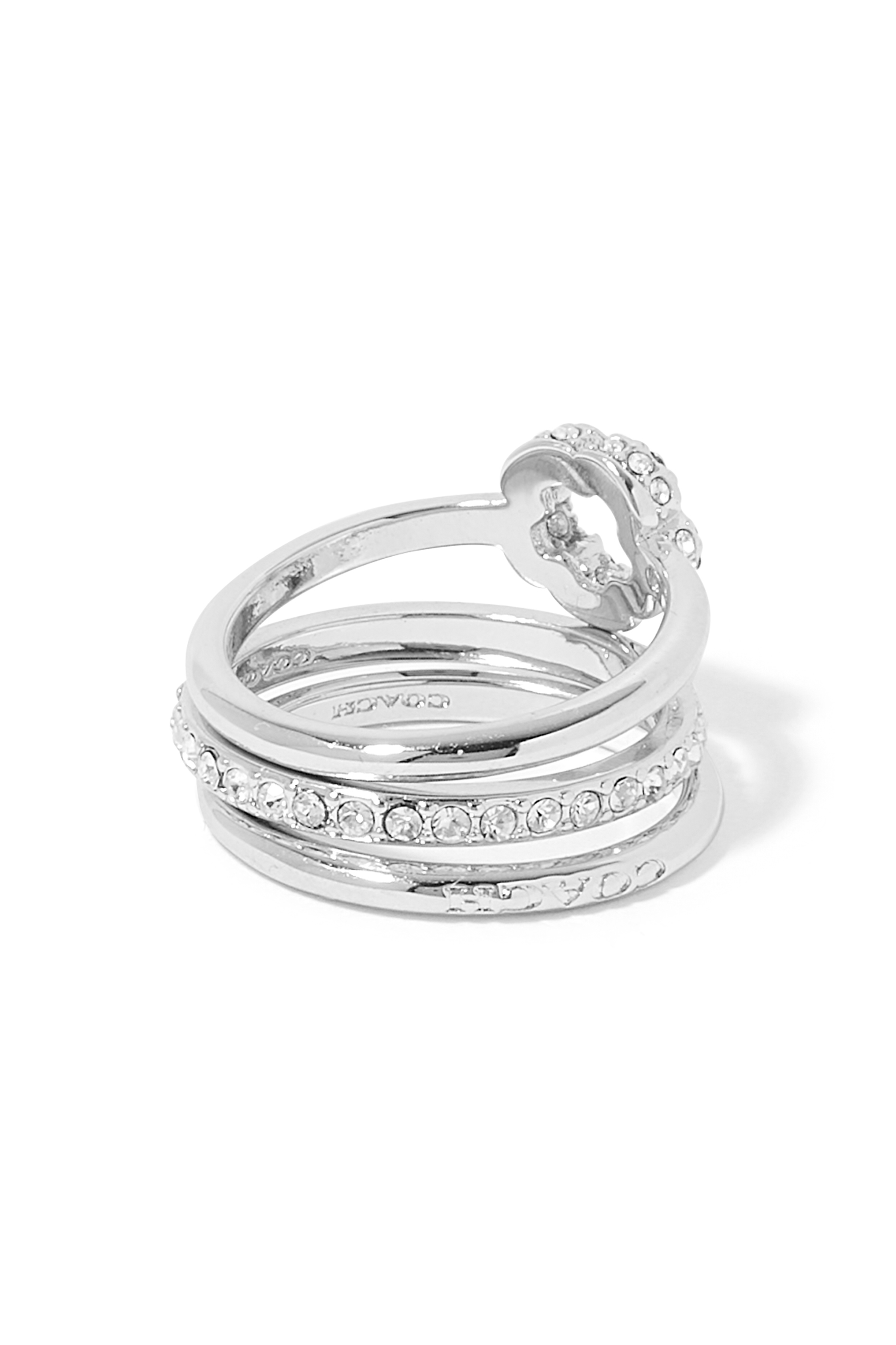 Signature Pav&eacute; Tea Rose Ring Set