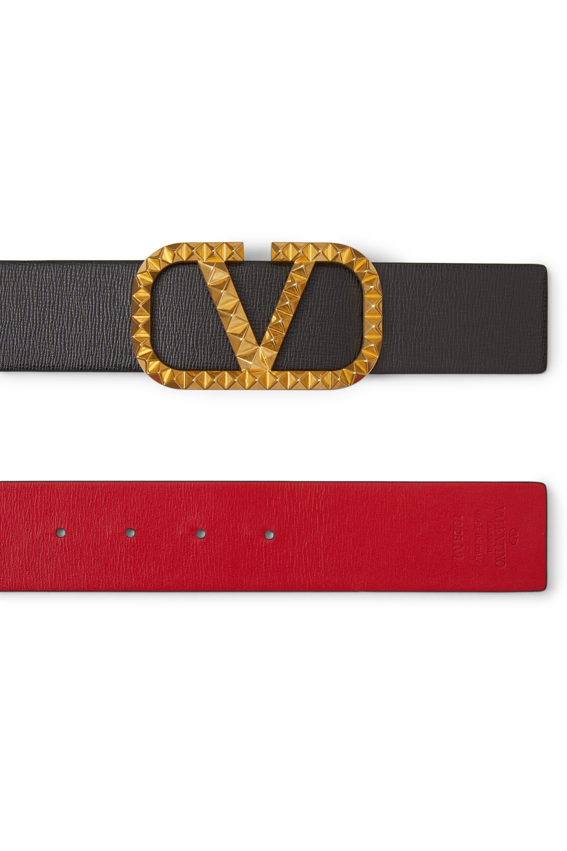 Valentino Garavani V Logo Buckle Belt