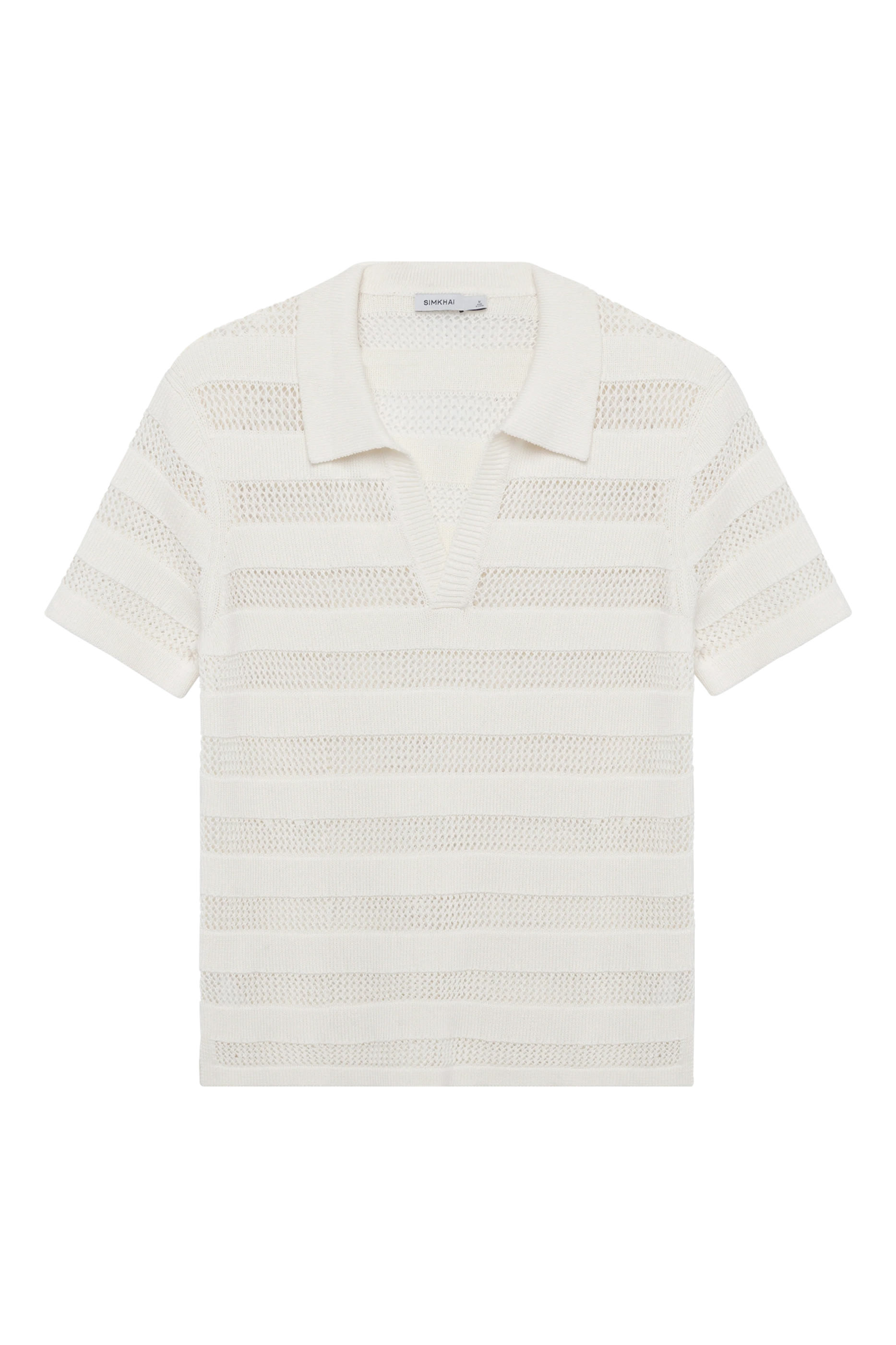 Calvin Striped Mesh Polo Shirt