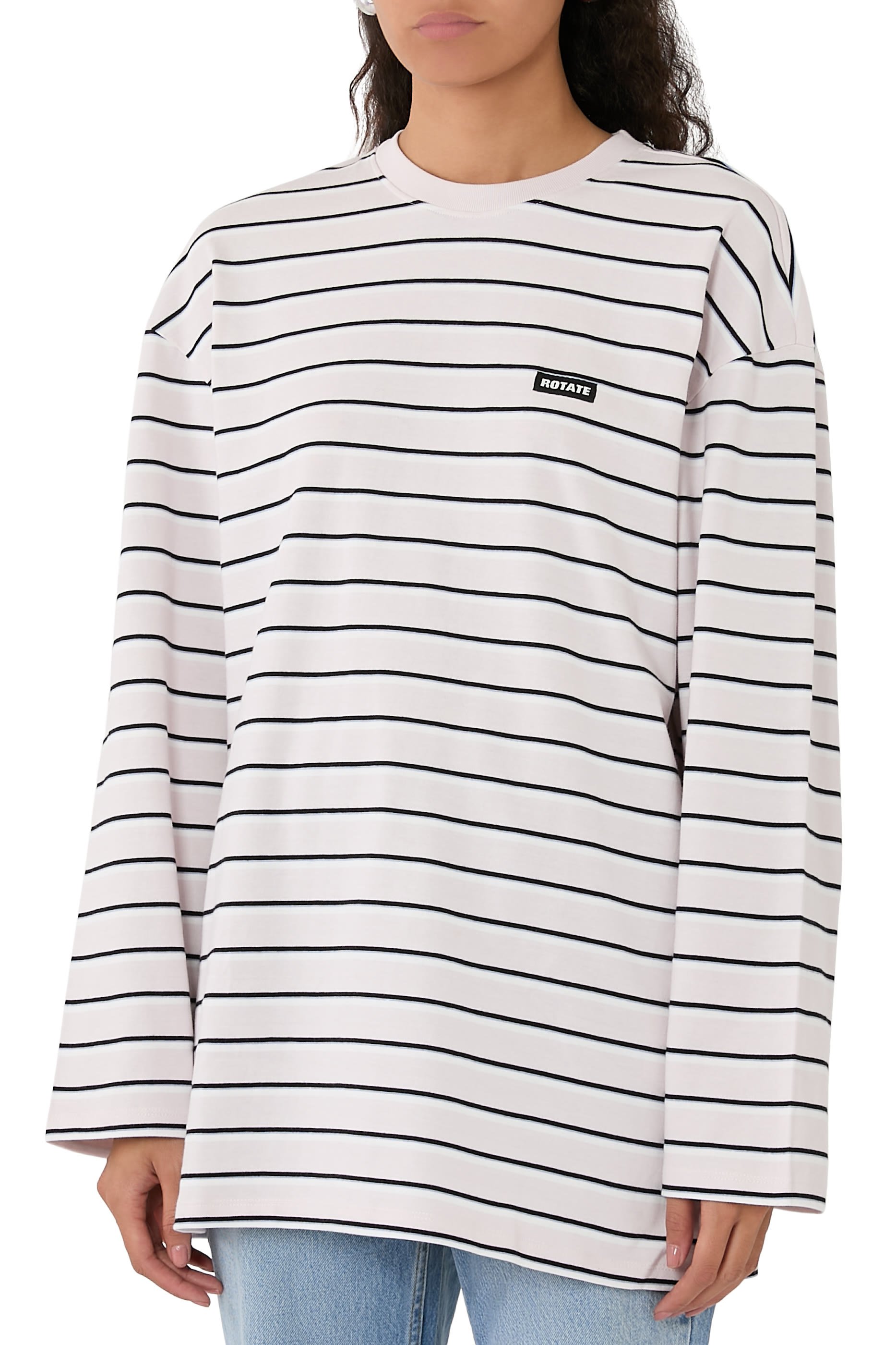 Striped Oversized Jersey T-Shirt 