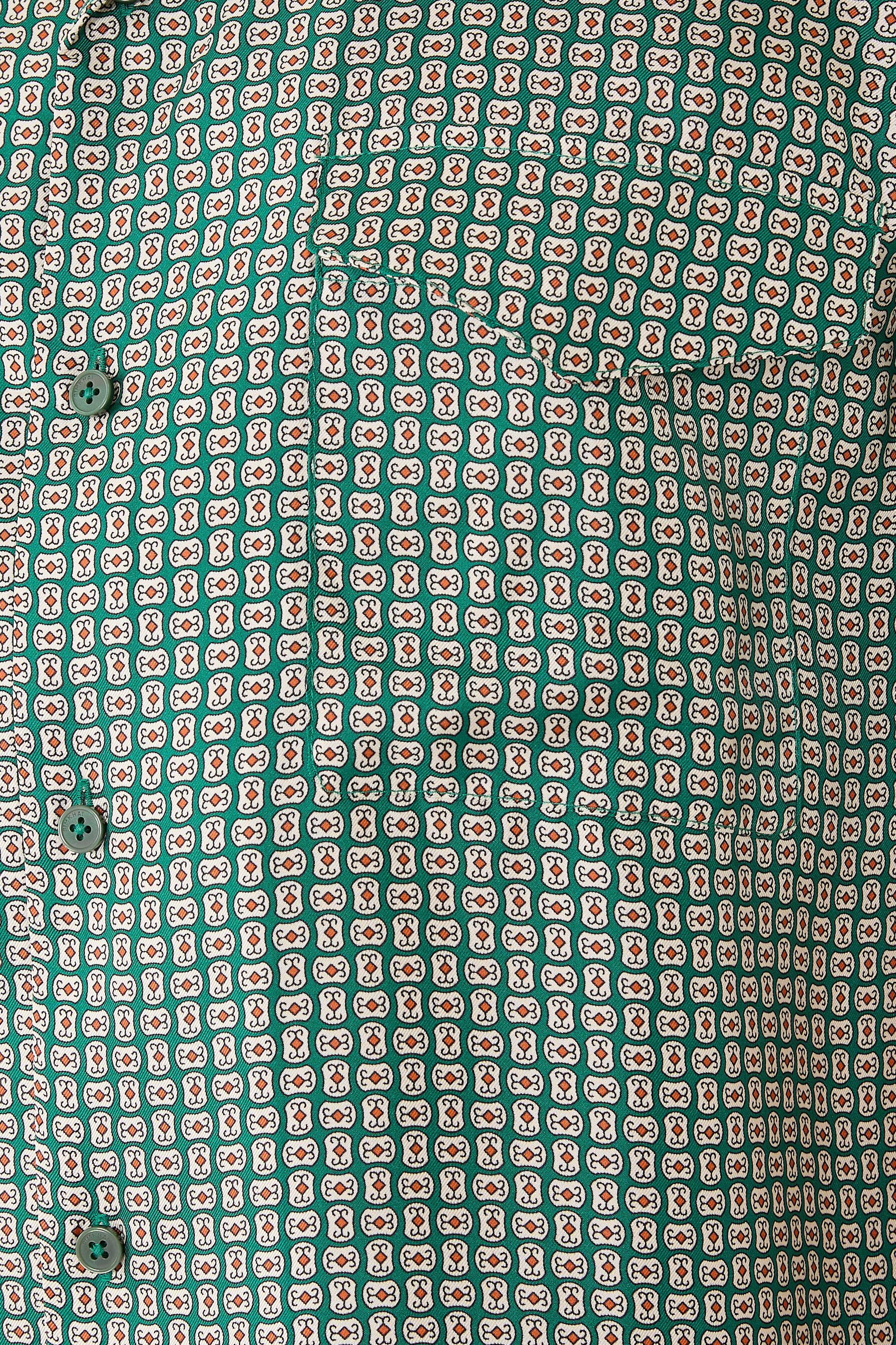  Clarke Silk Foulard Camp Shirt 