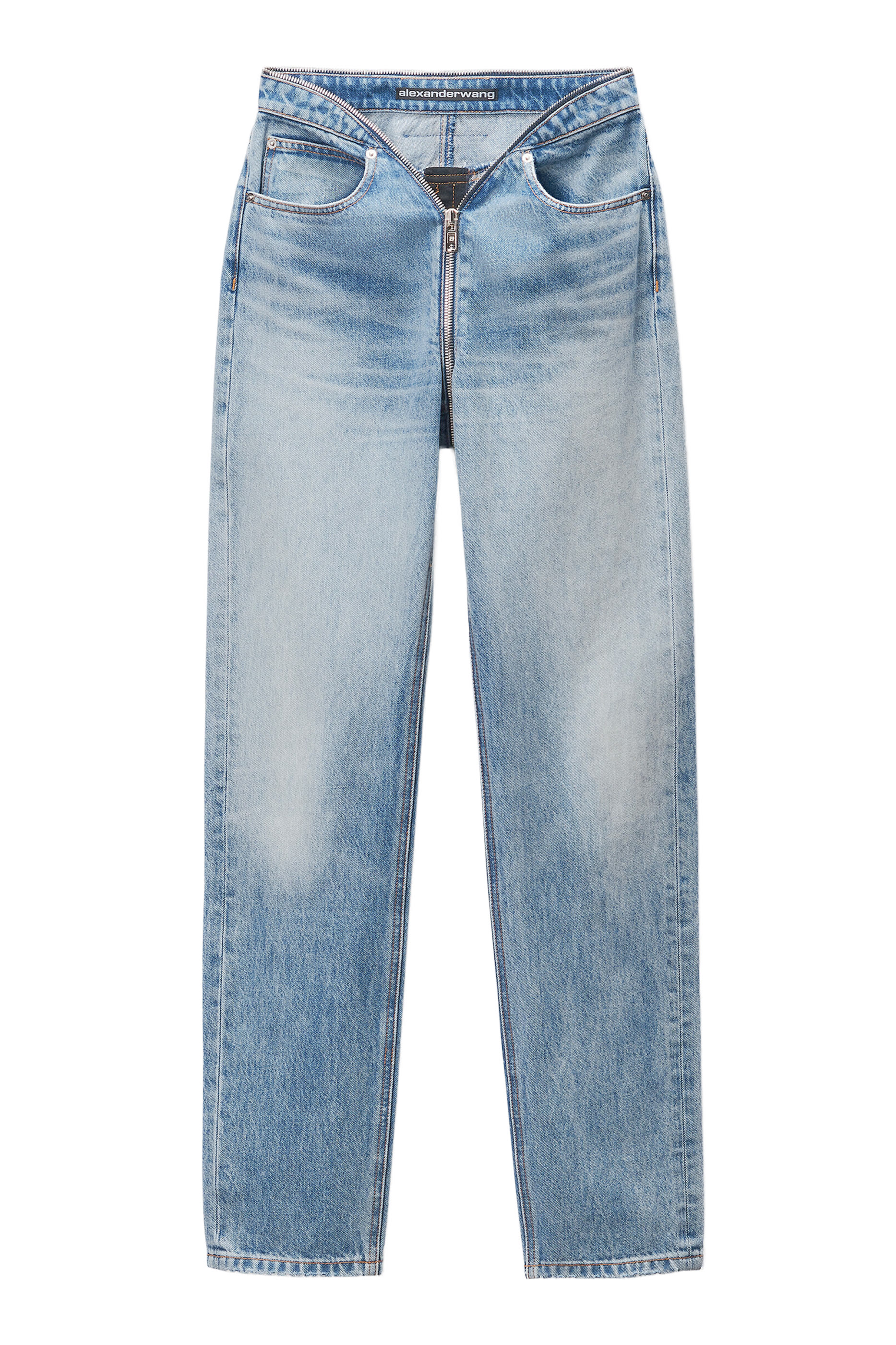 Zip V-Waist Jeans