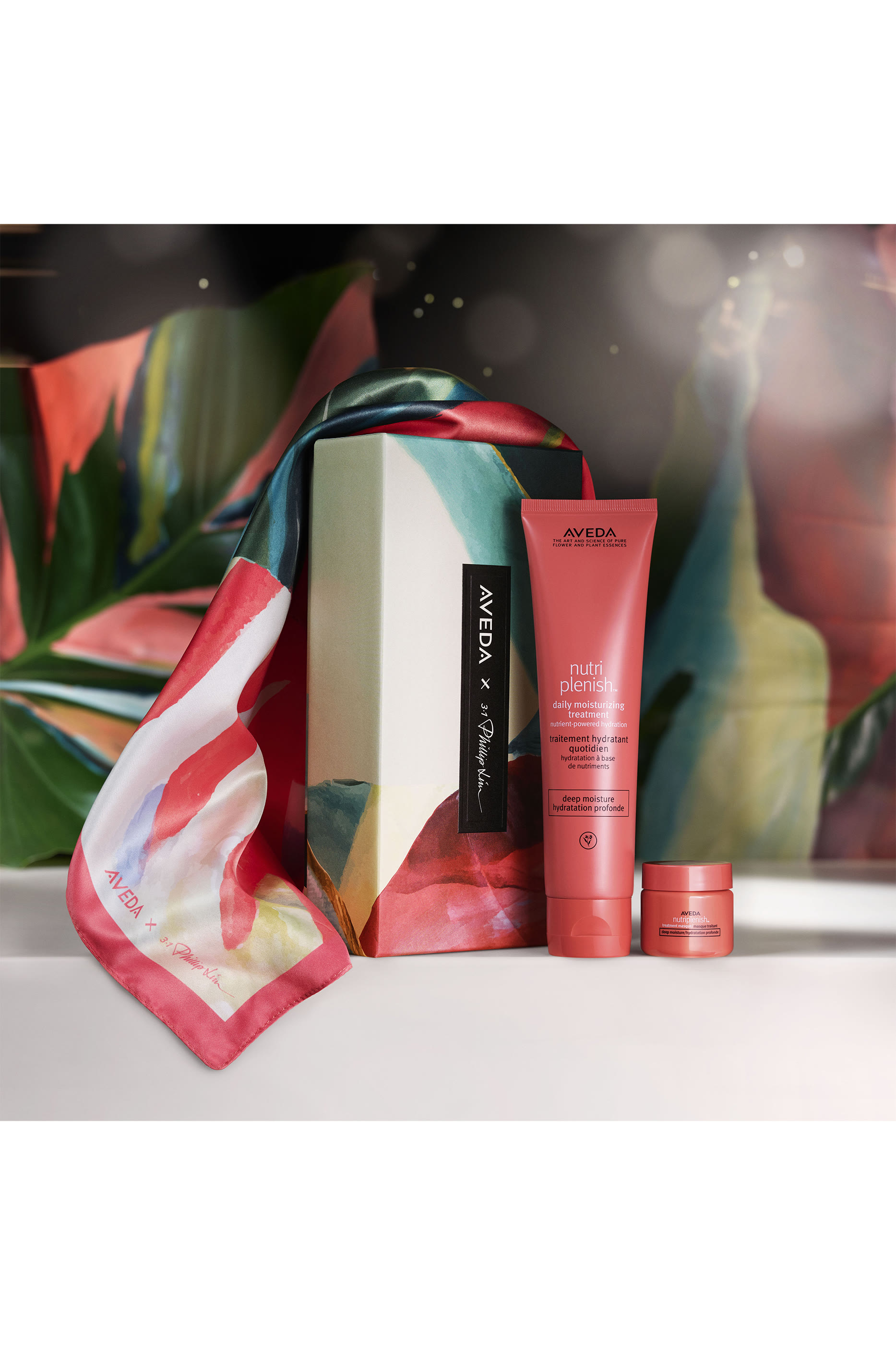 Nutriplenish Deep Moisture Treatment Duo and Hair Scarf Gift Set