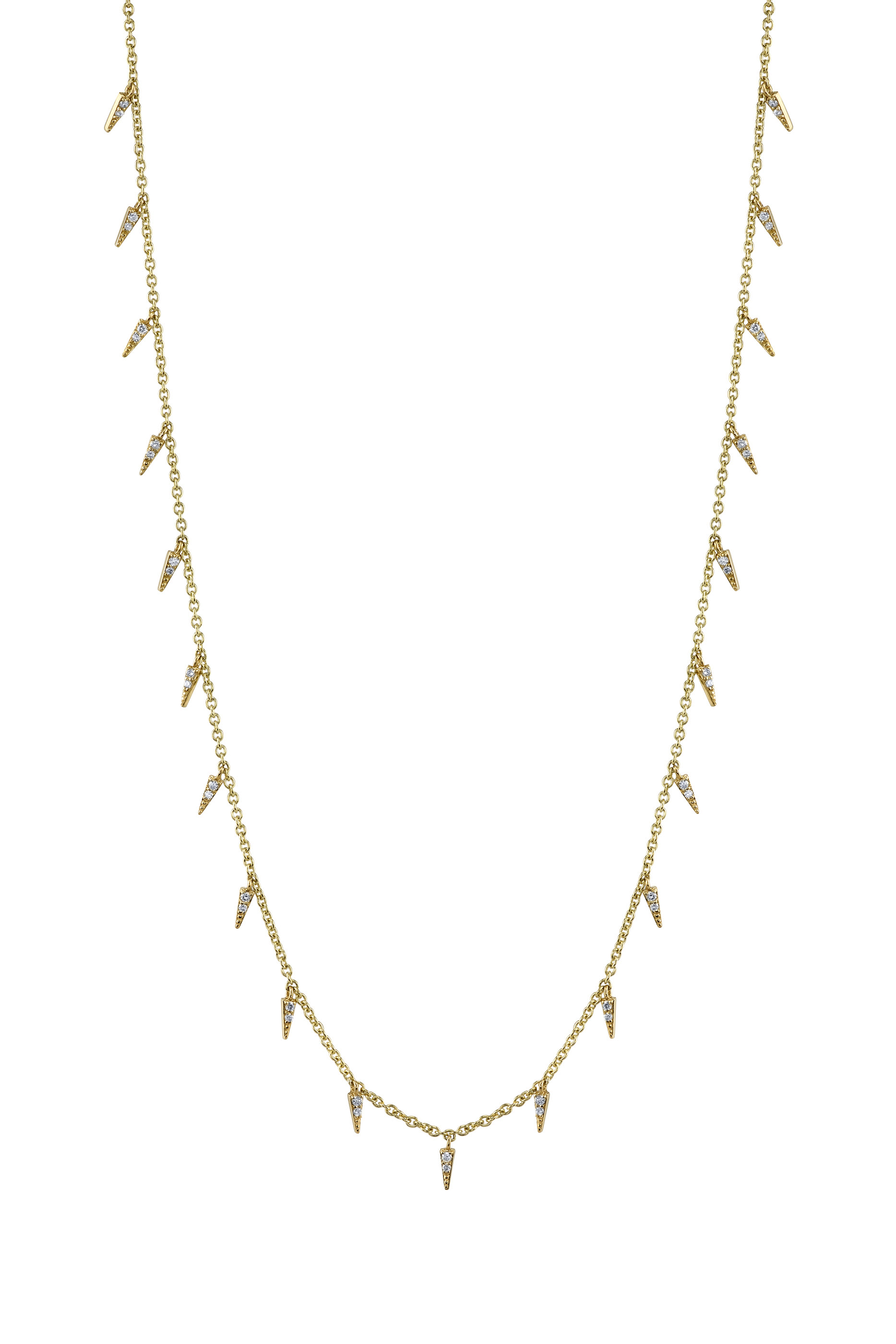 Diamond Fringe Drop Necklace