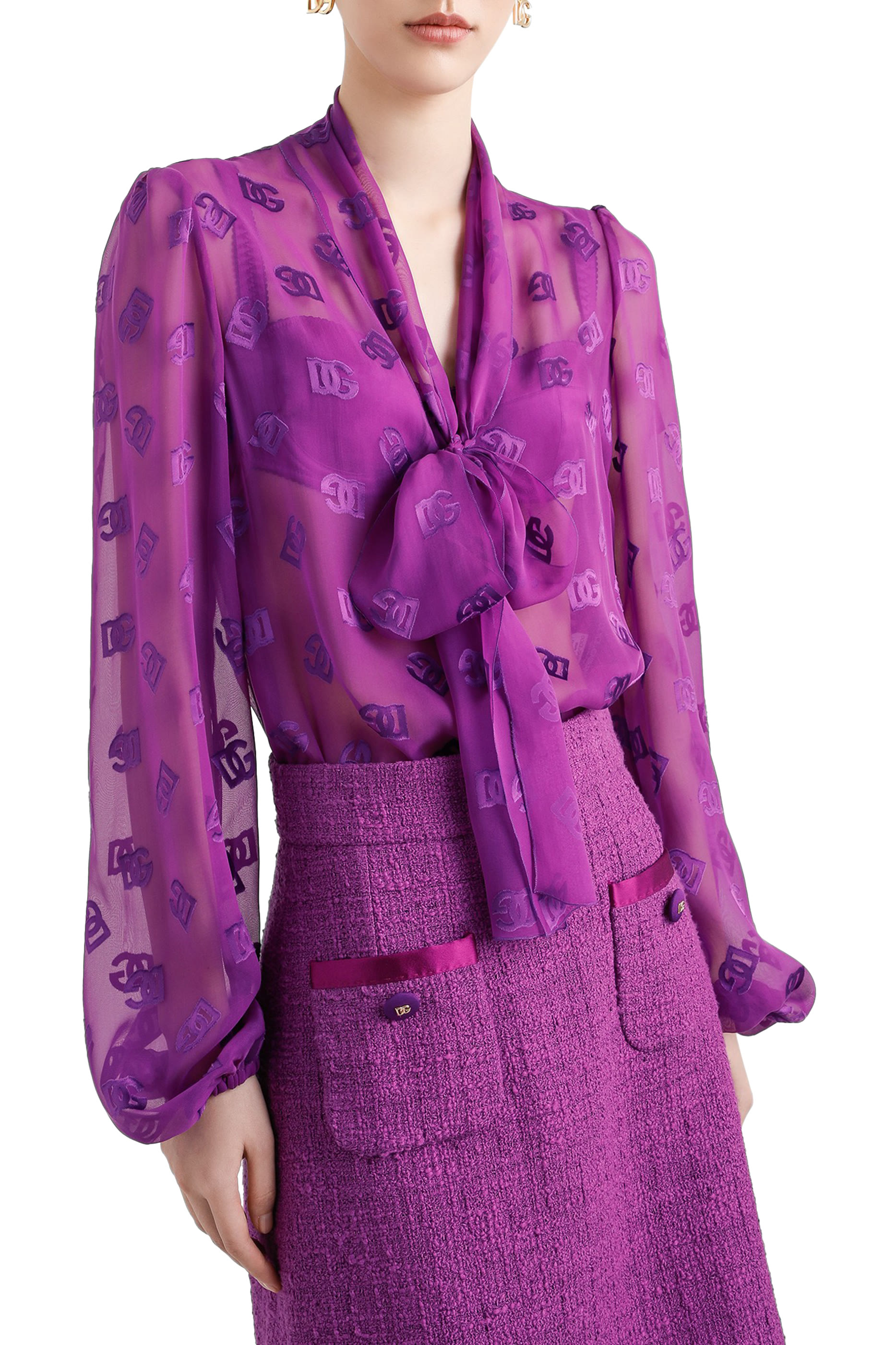 DG All-Over Logo Blouse