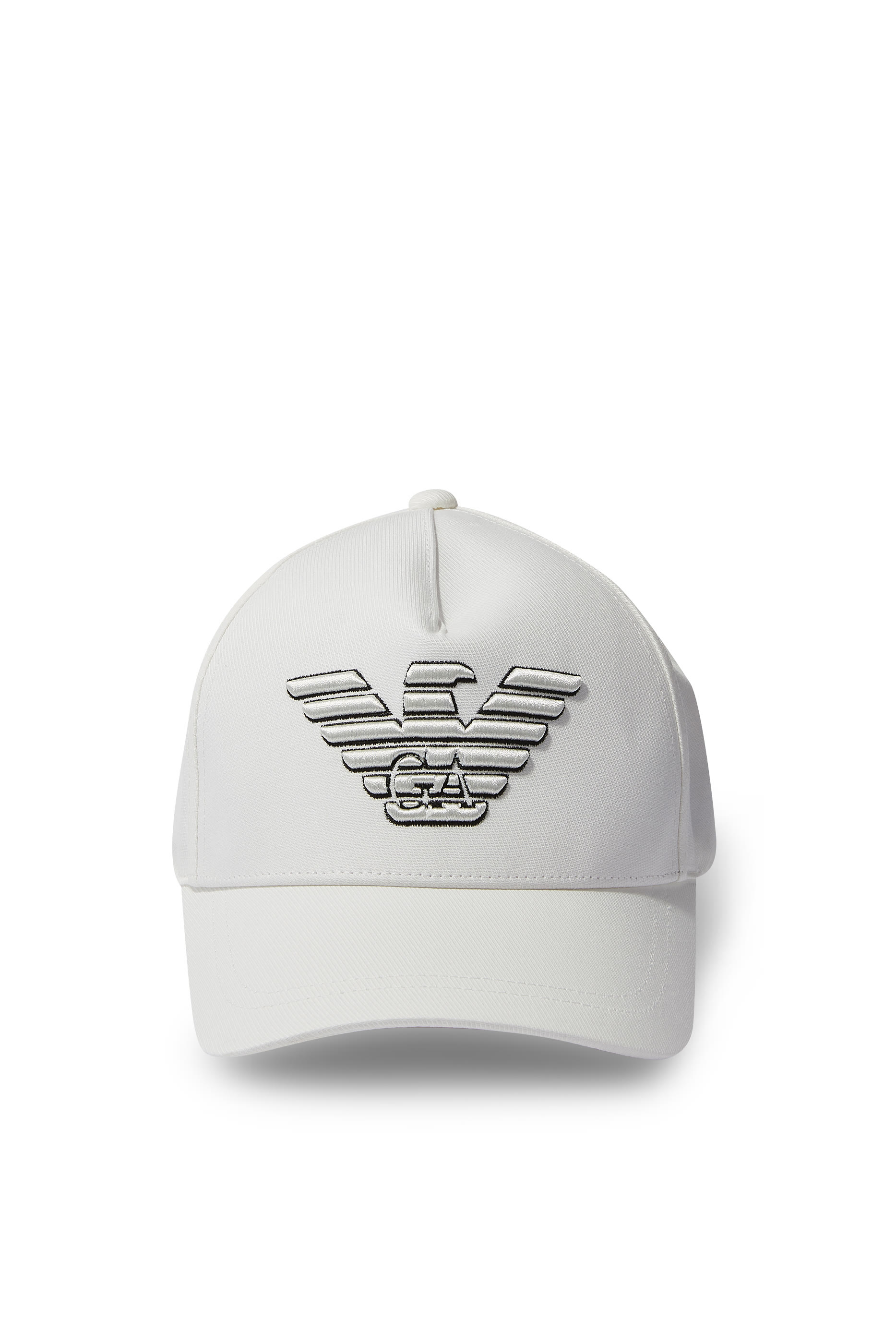 Baseball Cap with Embroidered Oversized Eagle