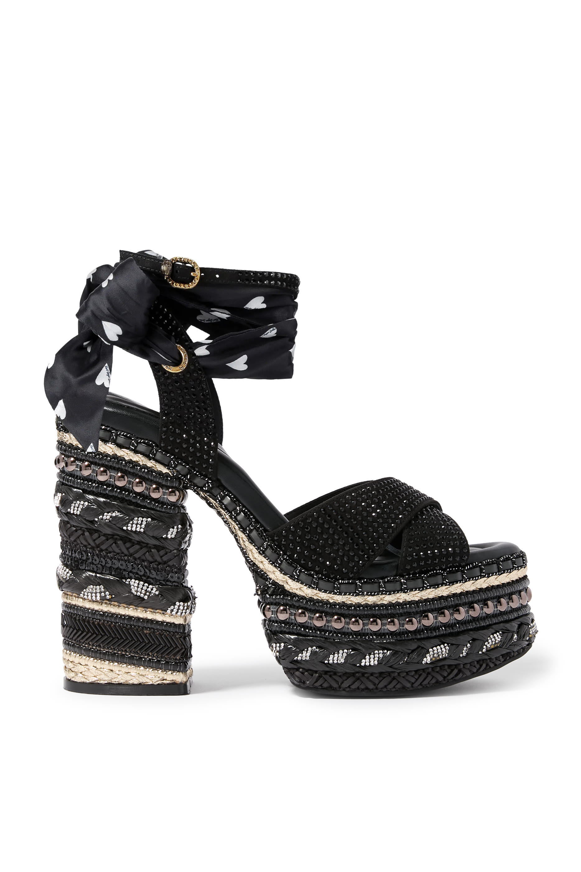 Chelsea Scarf Platform Sandals 135