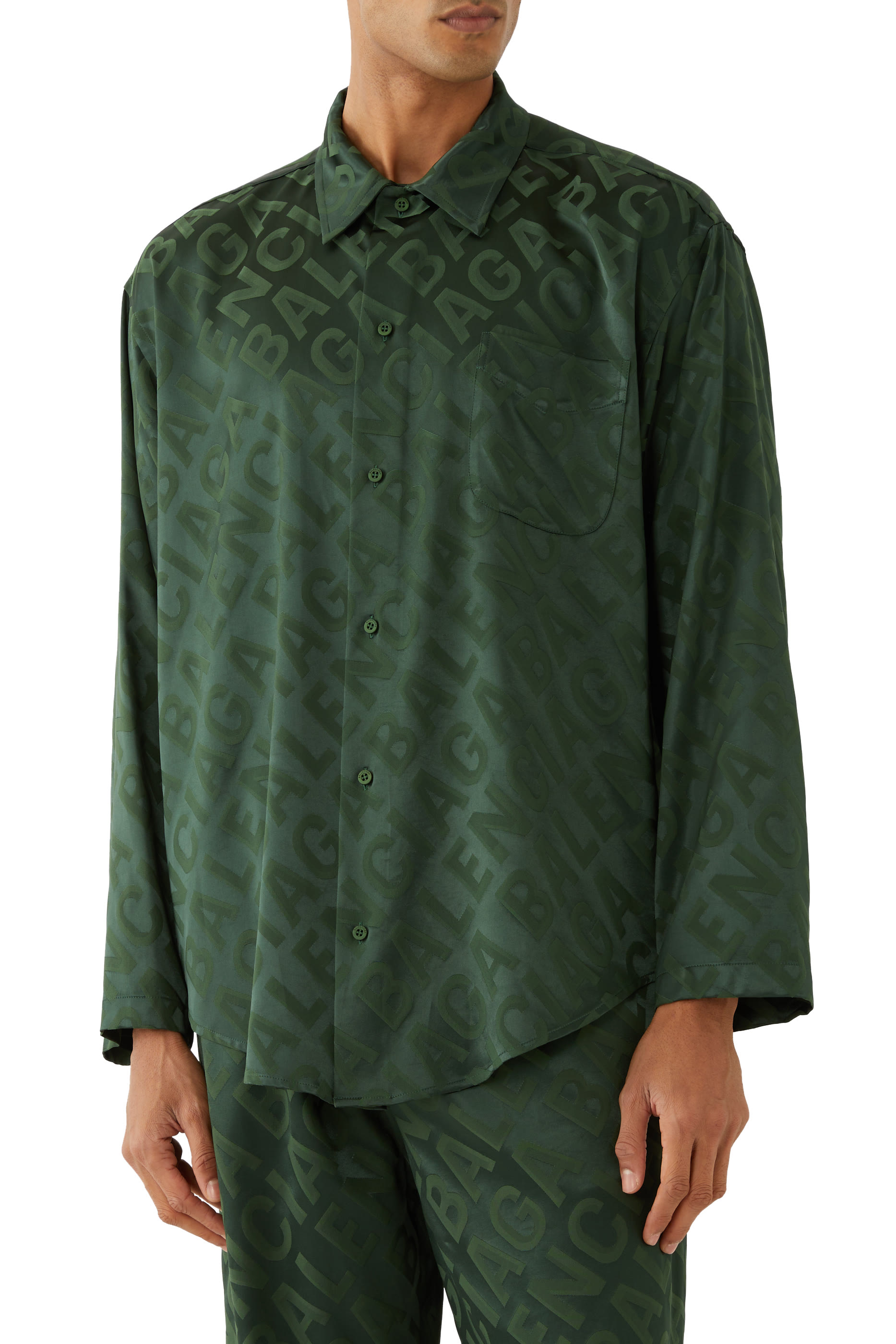 All-Over Logo Minimal Large Fit Shirt