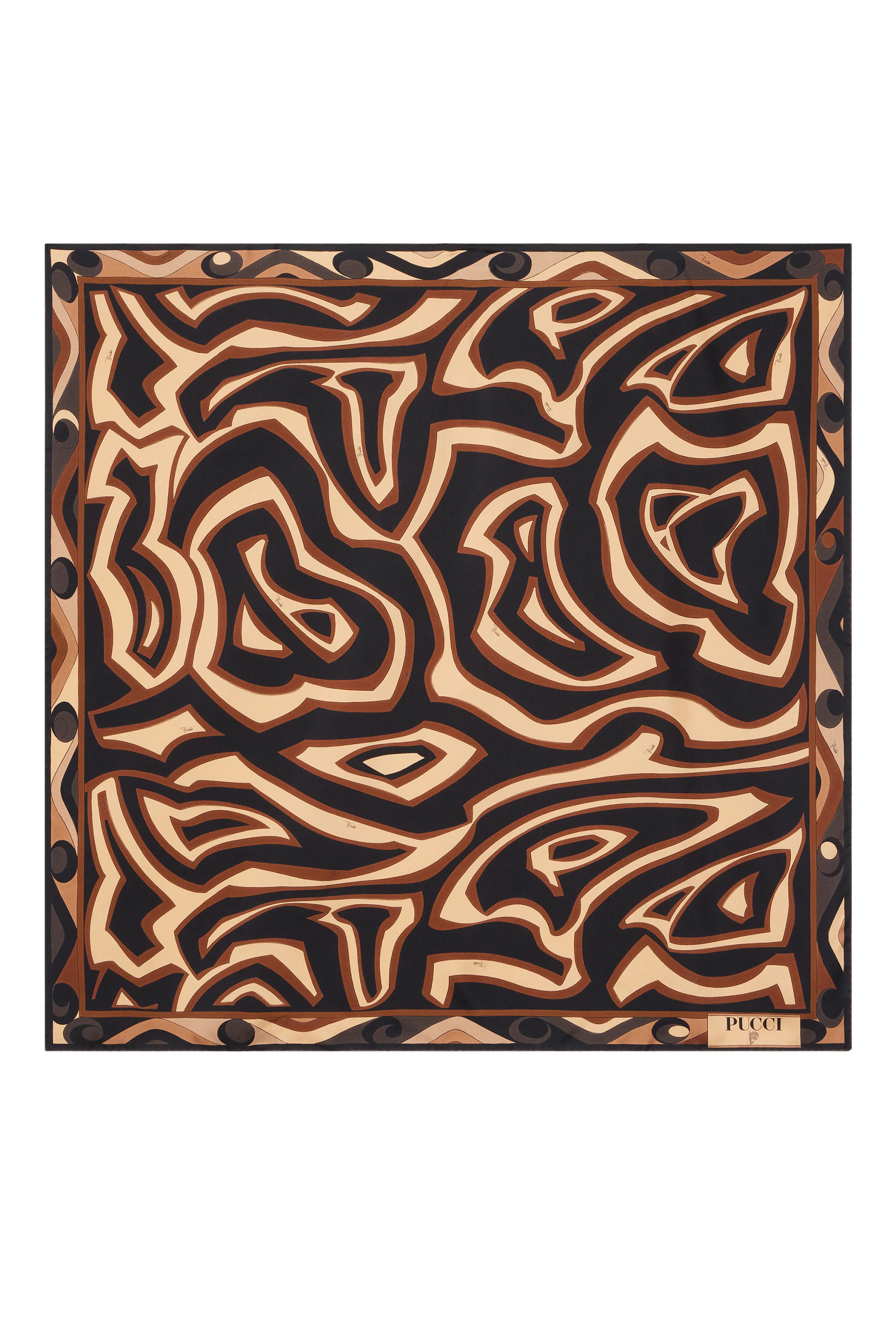 Printed Silk Twill Scarf 