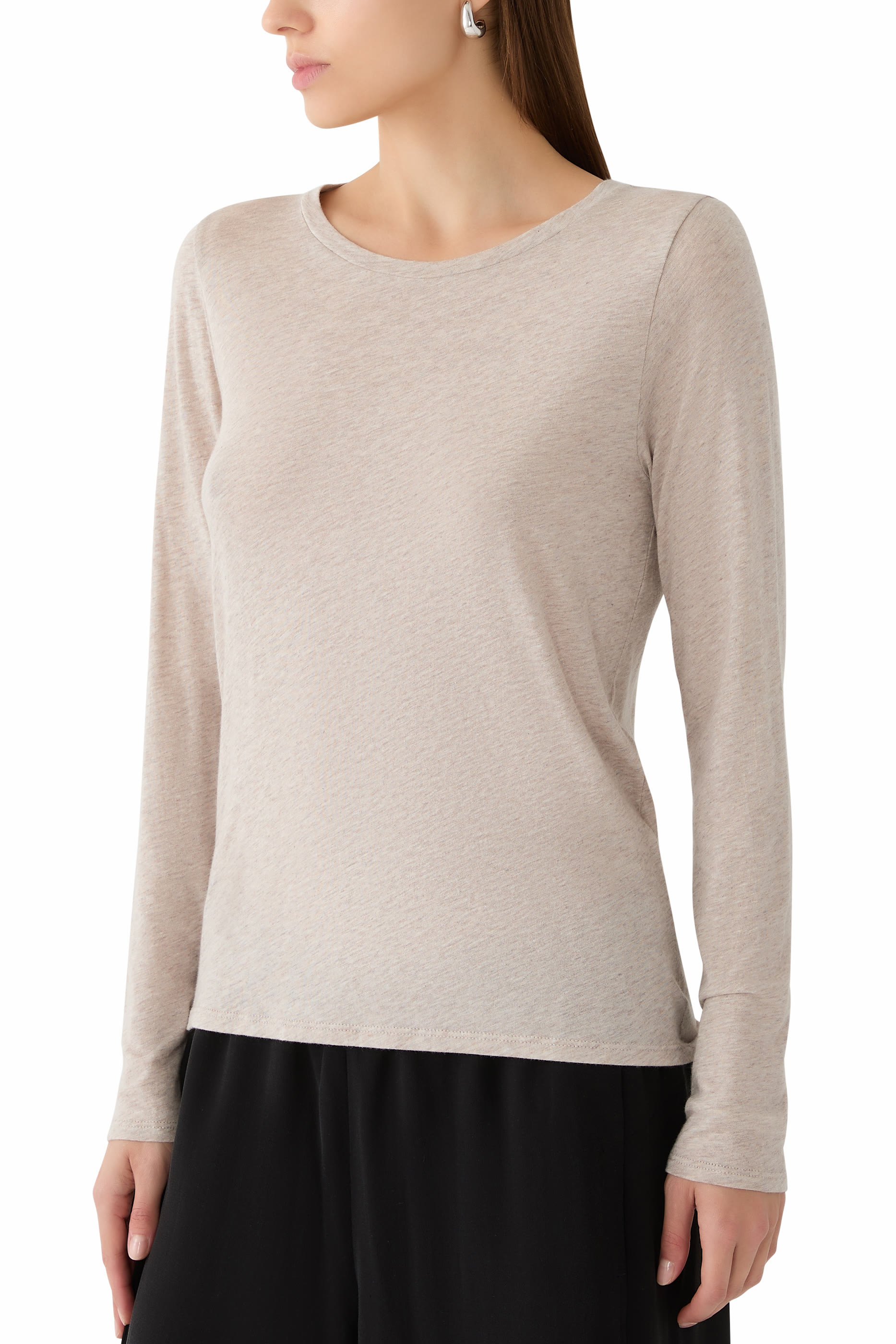 Sheer Knit T-Shirt