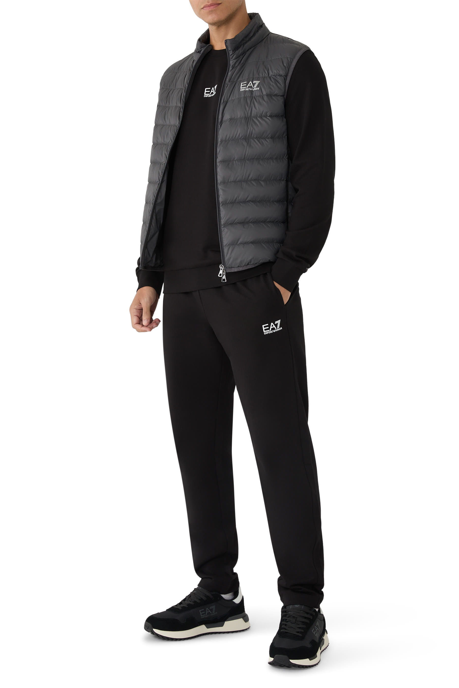 EA7 Logo Puffer Vest