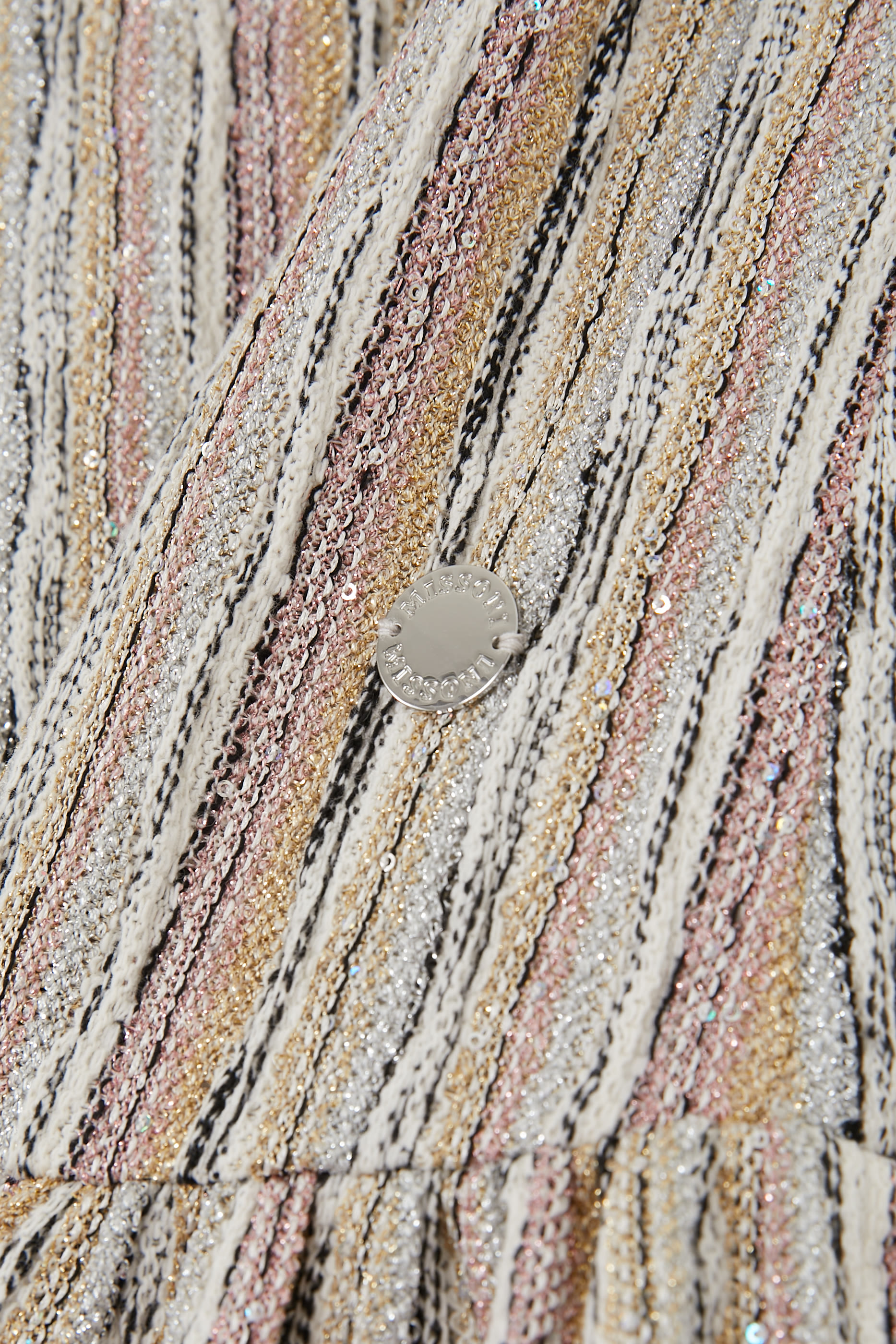 Kids  Stripes Lurex Knit Dress