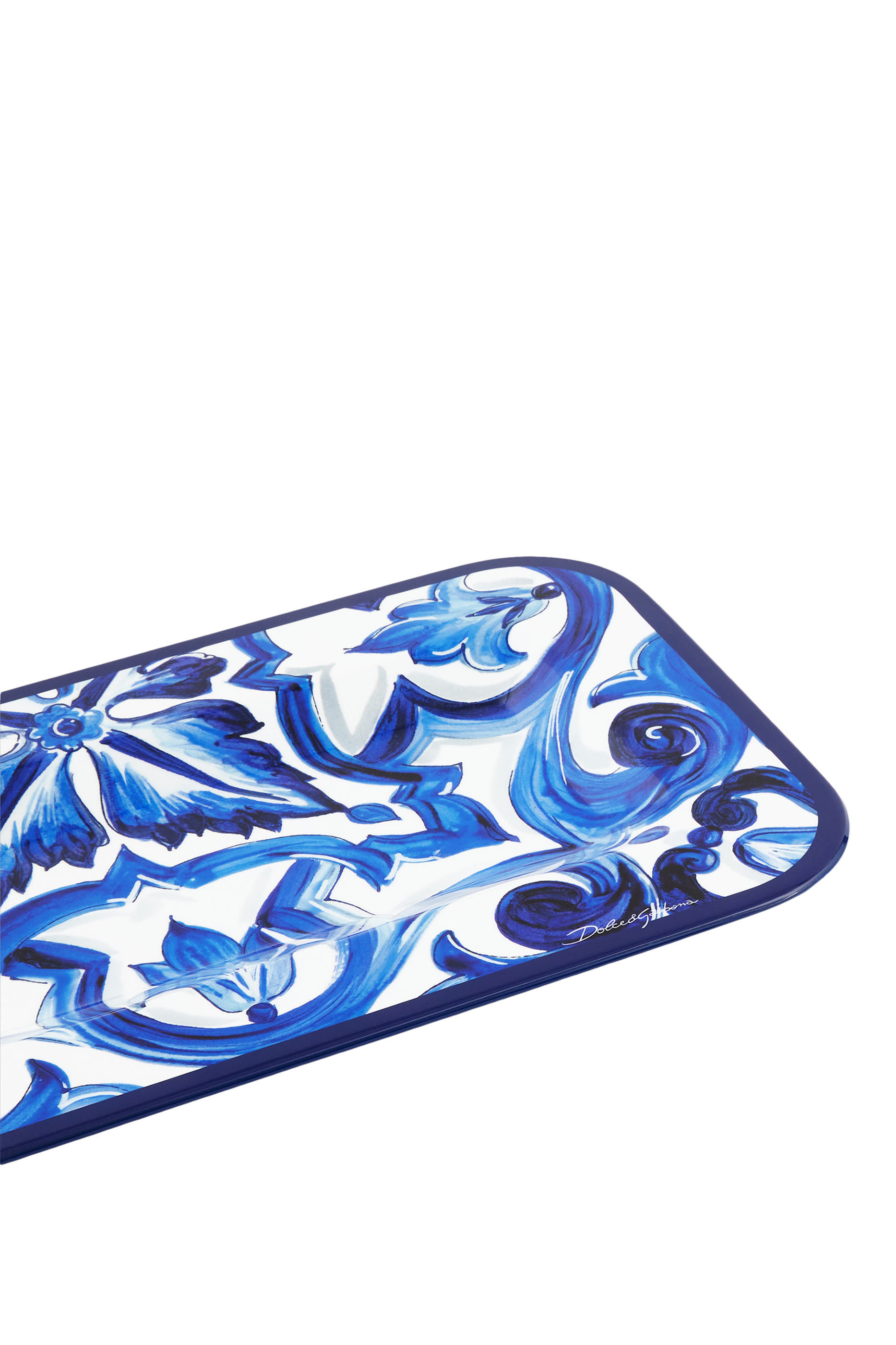 Blu Mediterraneo Rectangular Wooden Tray Small