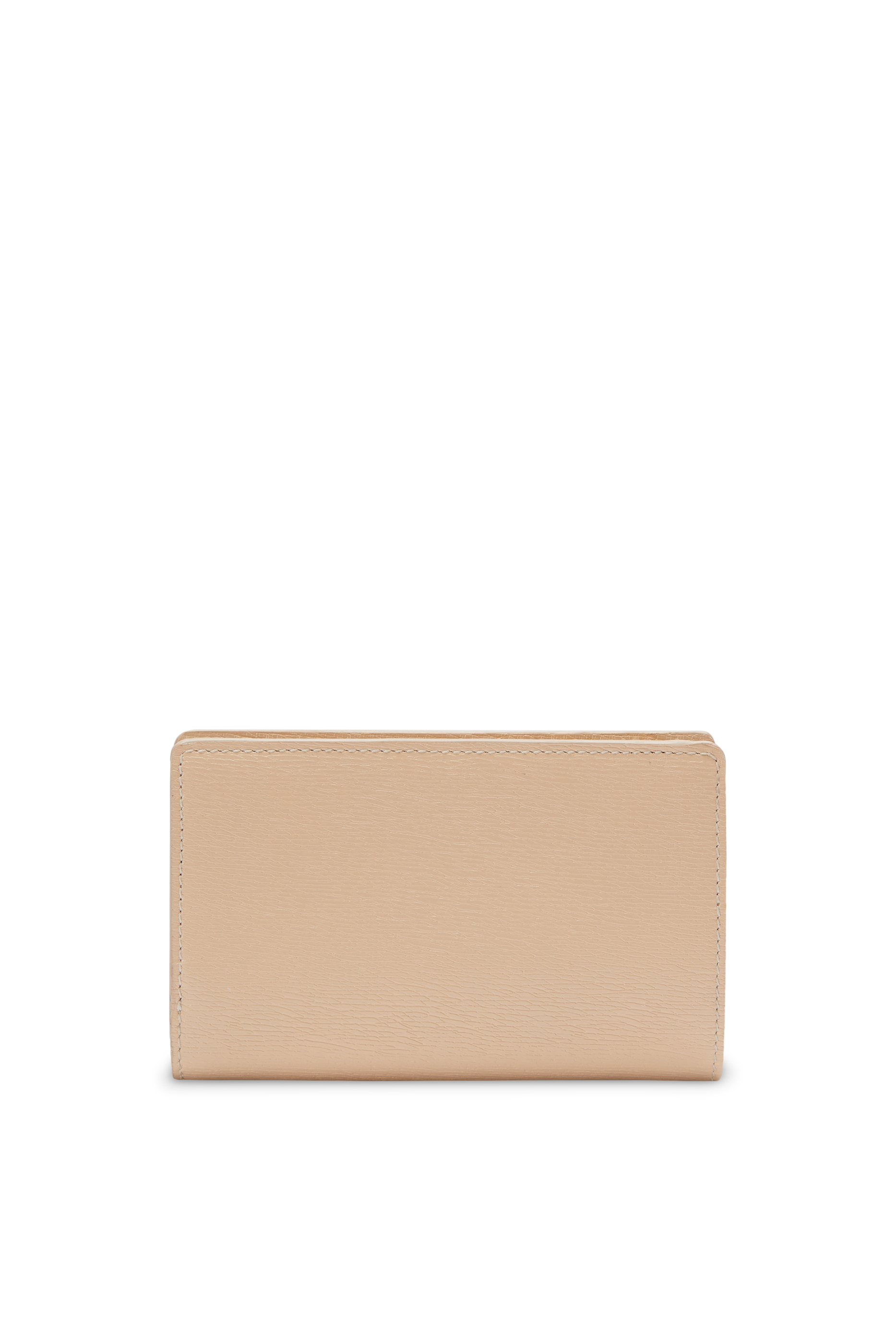 Logo Leather Zip Around Wallet