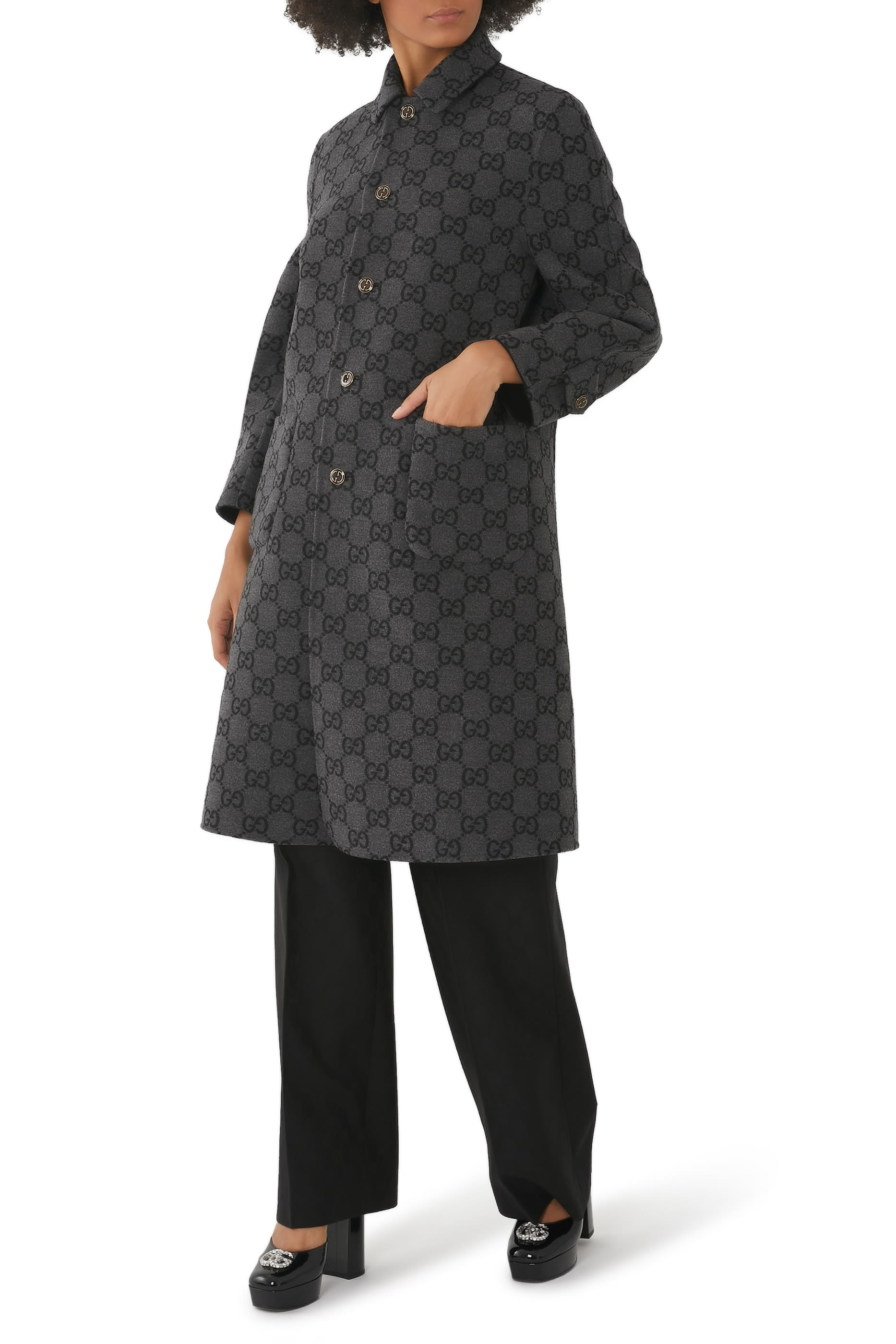 Reversible GG Wool Coat
