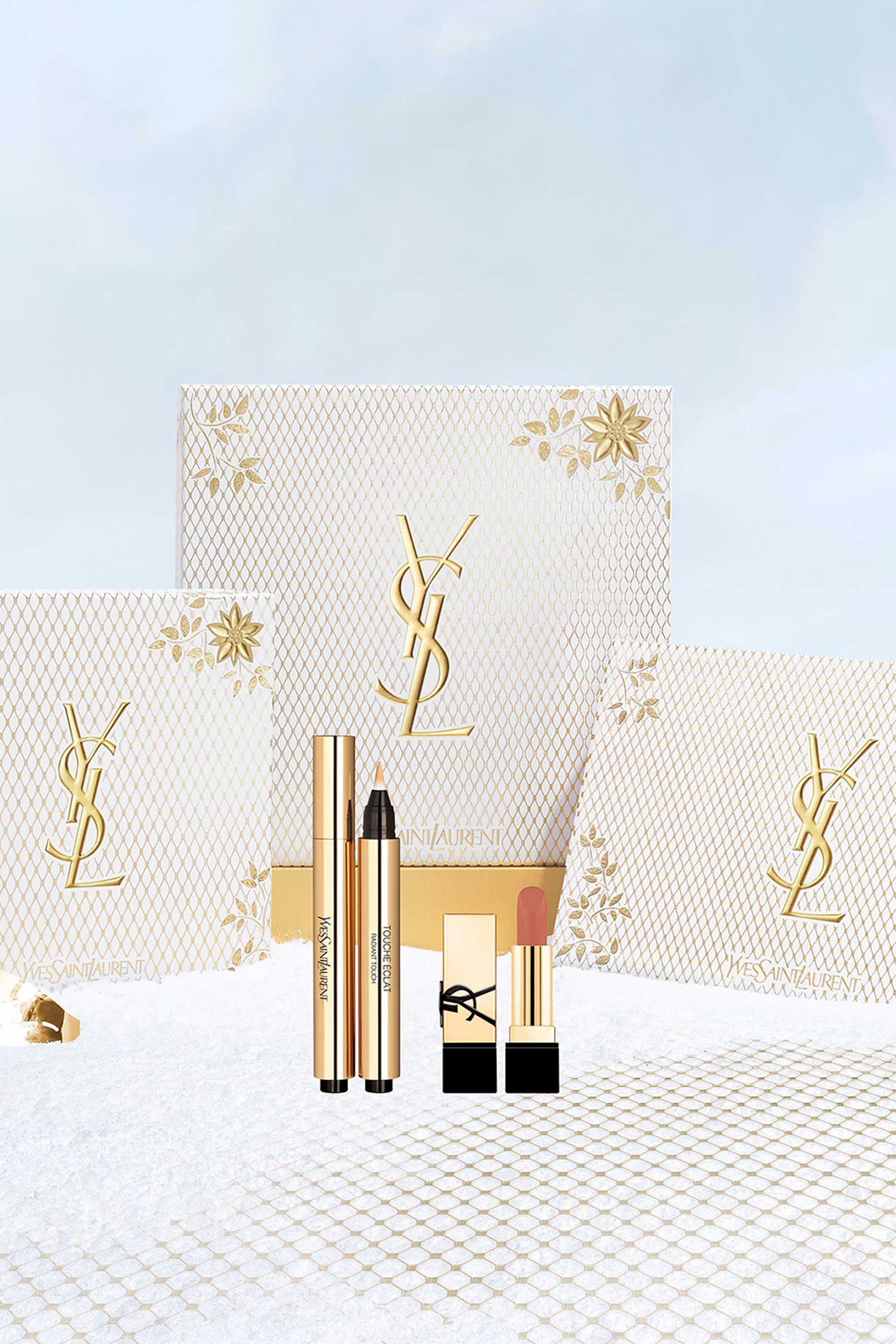 Touche Eclat & Mini Rouge Pur Couture Lipstick Holiday Gift Set