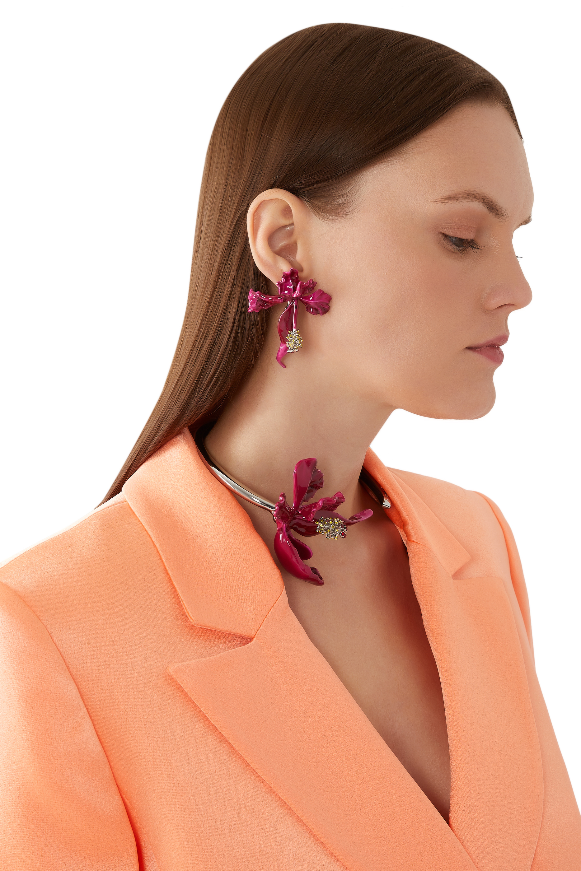 Future Floral Large Earrings
