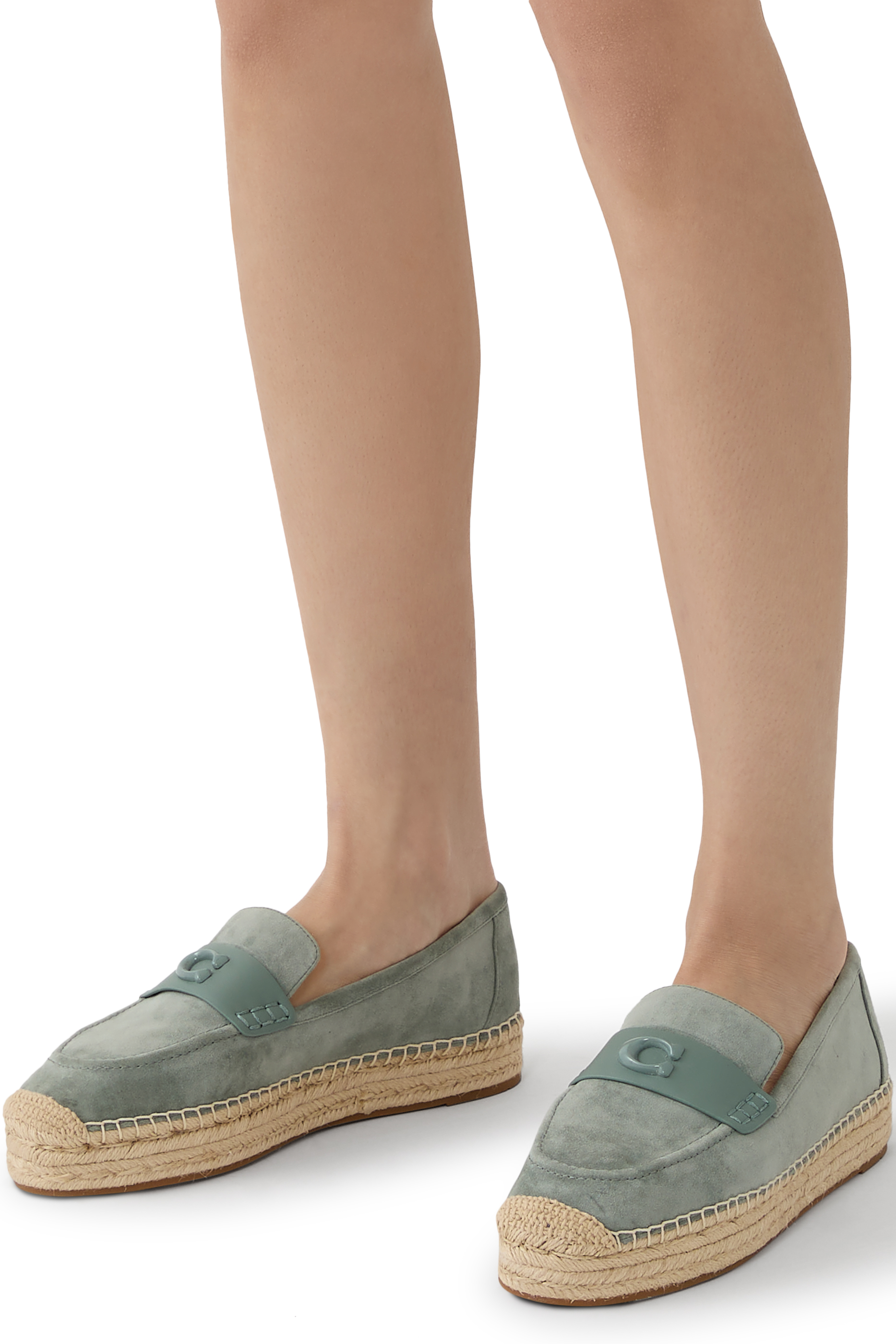 Camilla Monogram Suede Espadrilles