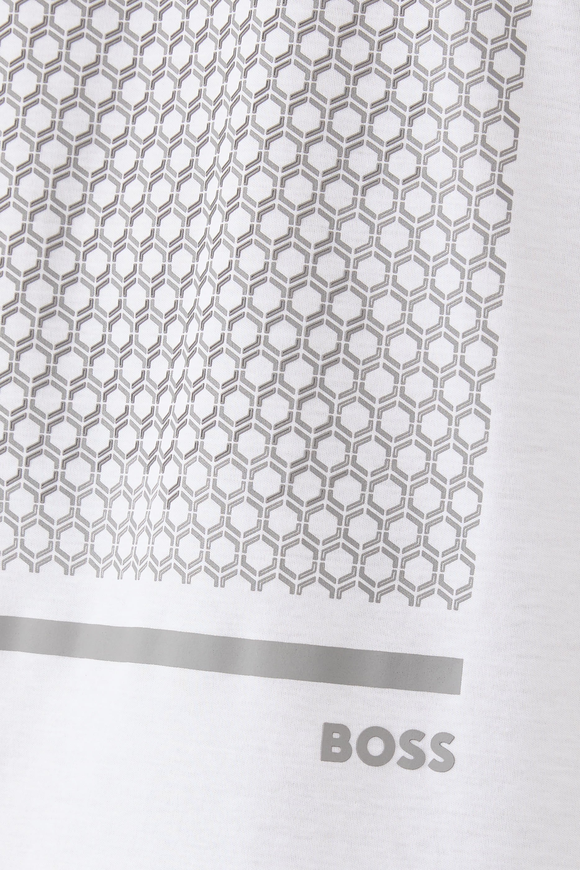 Mercerised-Cotton T-Shirt with Geometric Artwork 