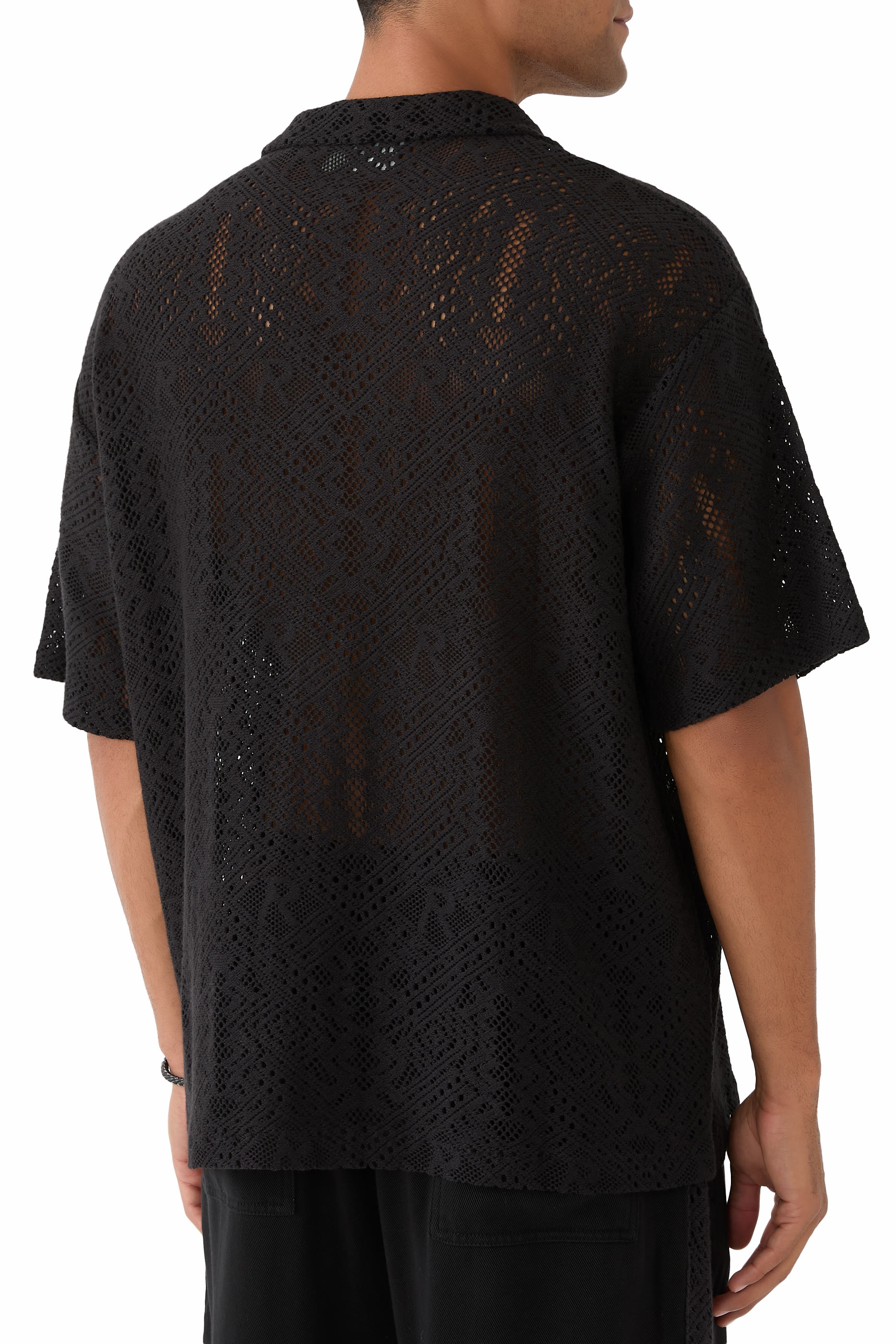 All-Over Crochet Shirt