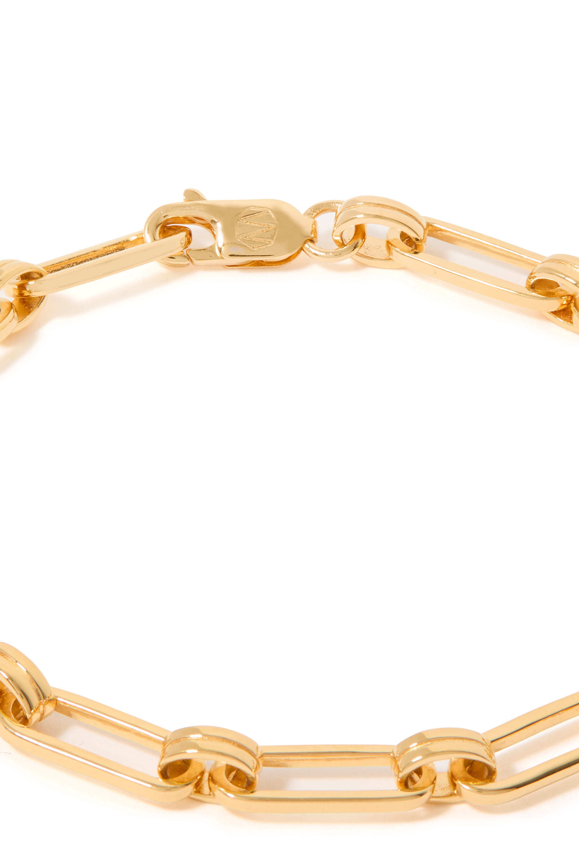 Aegis Chain Bracelet, 18k Gold-Plated Brass