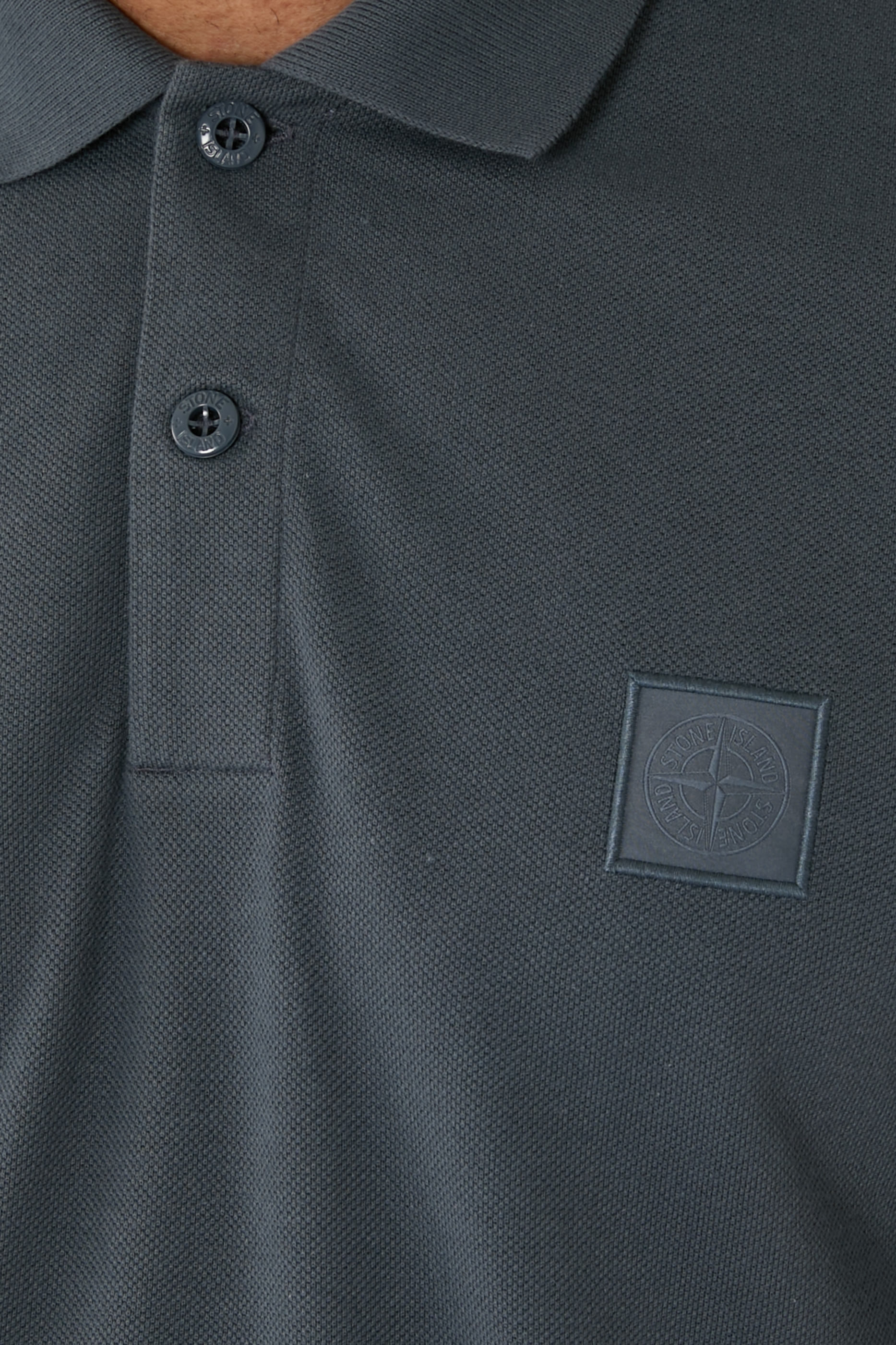 Tonal Compass Patch Polo Shirt