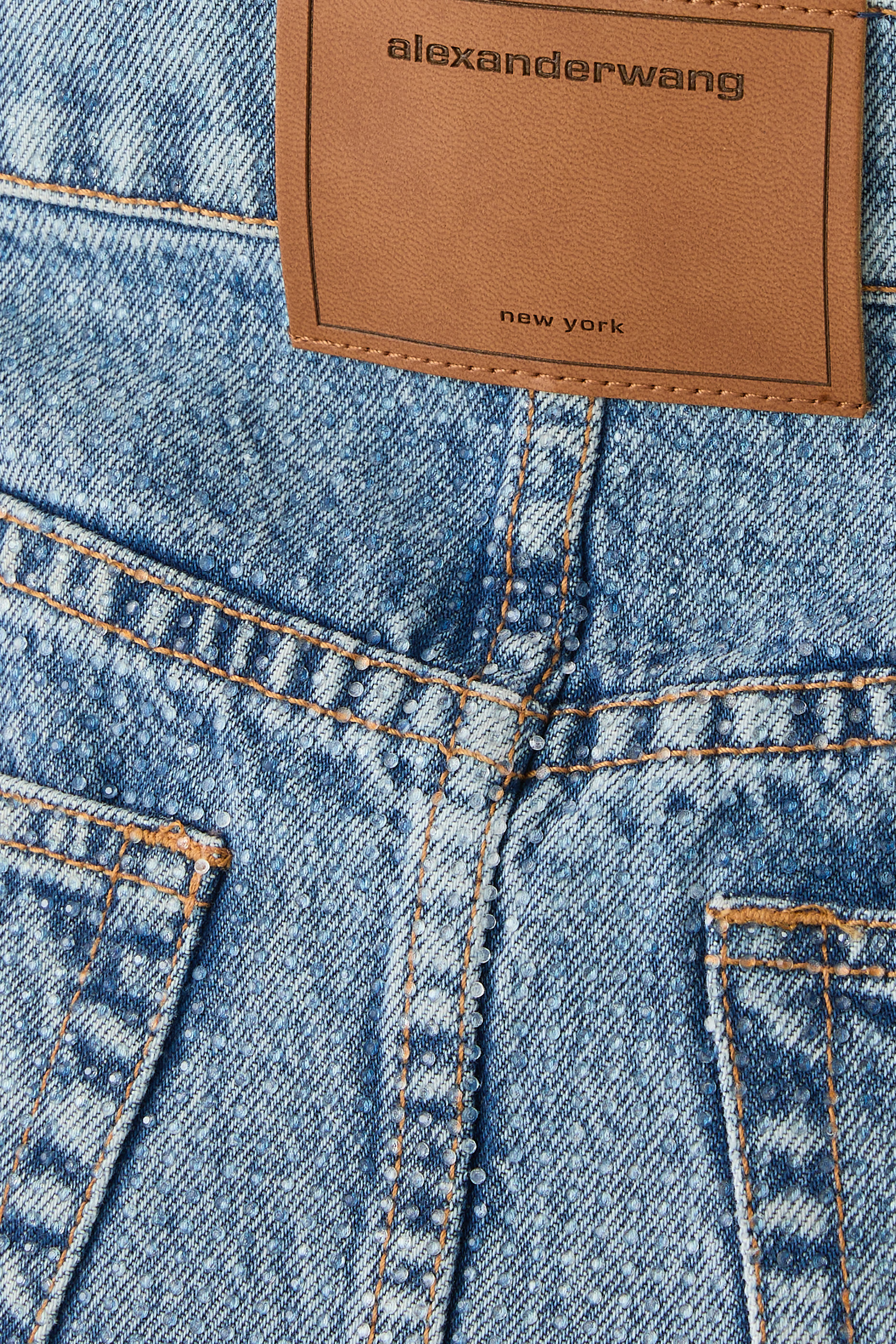 Embellished Denim Skirt