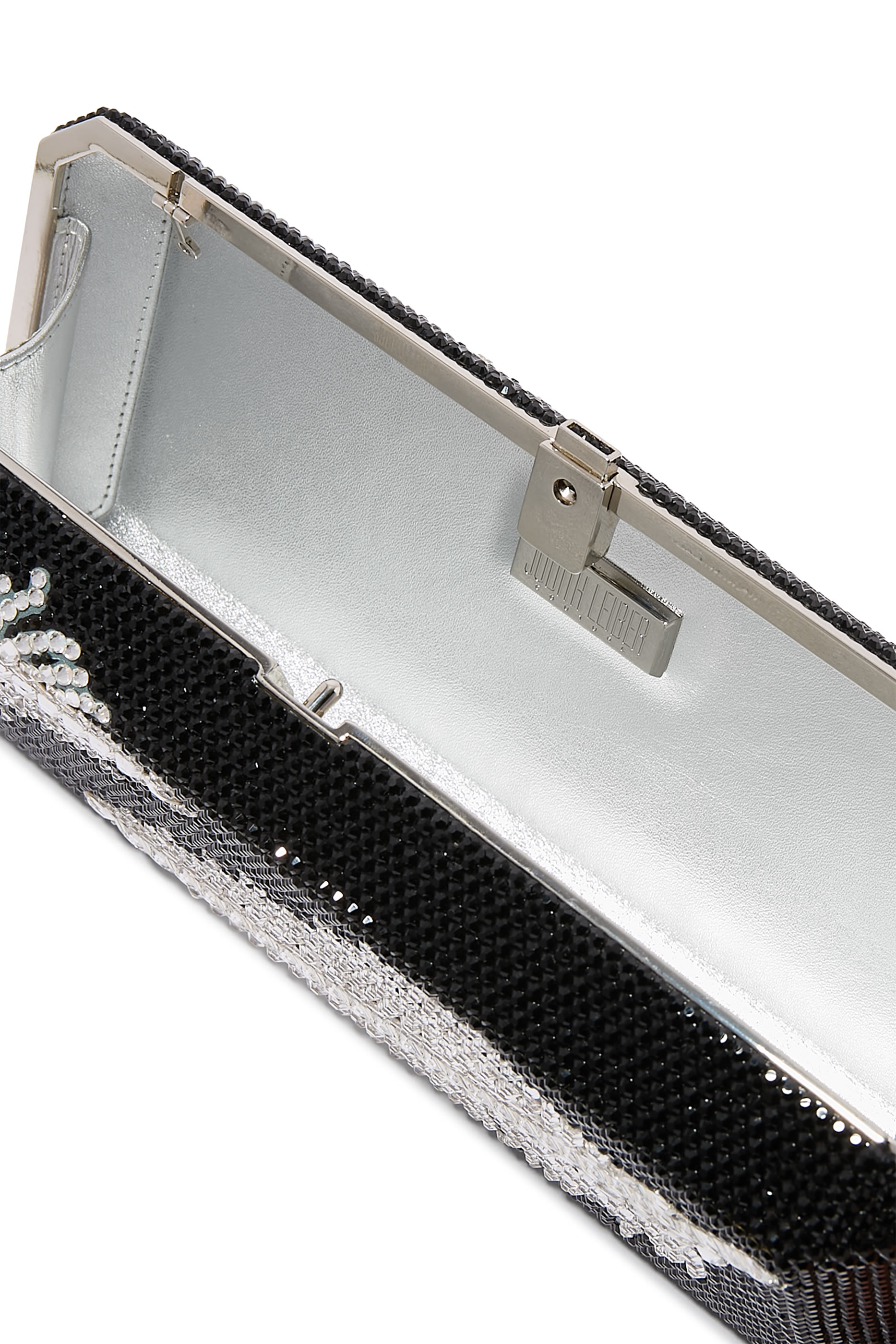 Slim Rectangle Jeweled Plume Bag