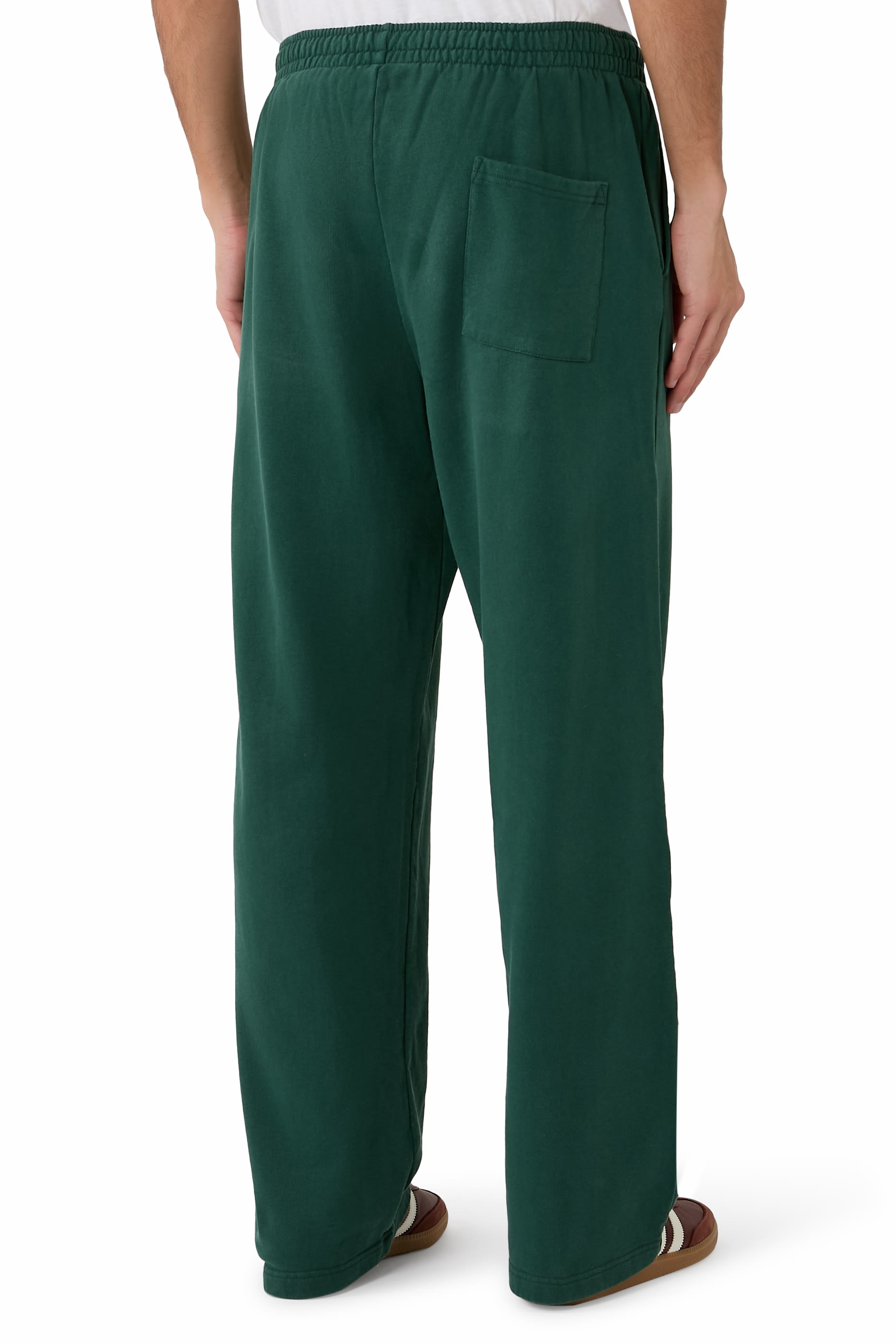 NY Crest Embroidered Wide Sweatpants