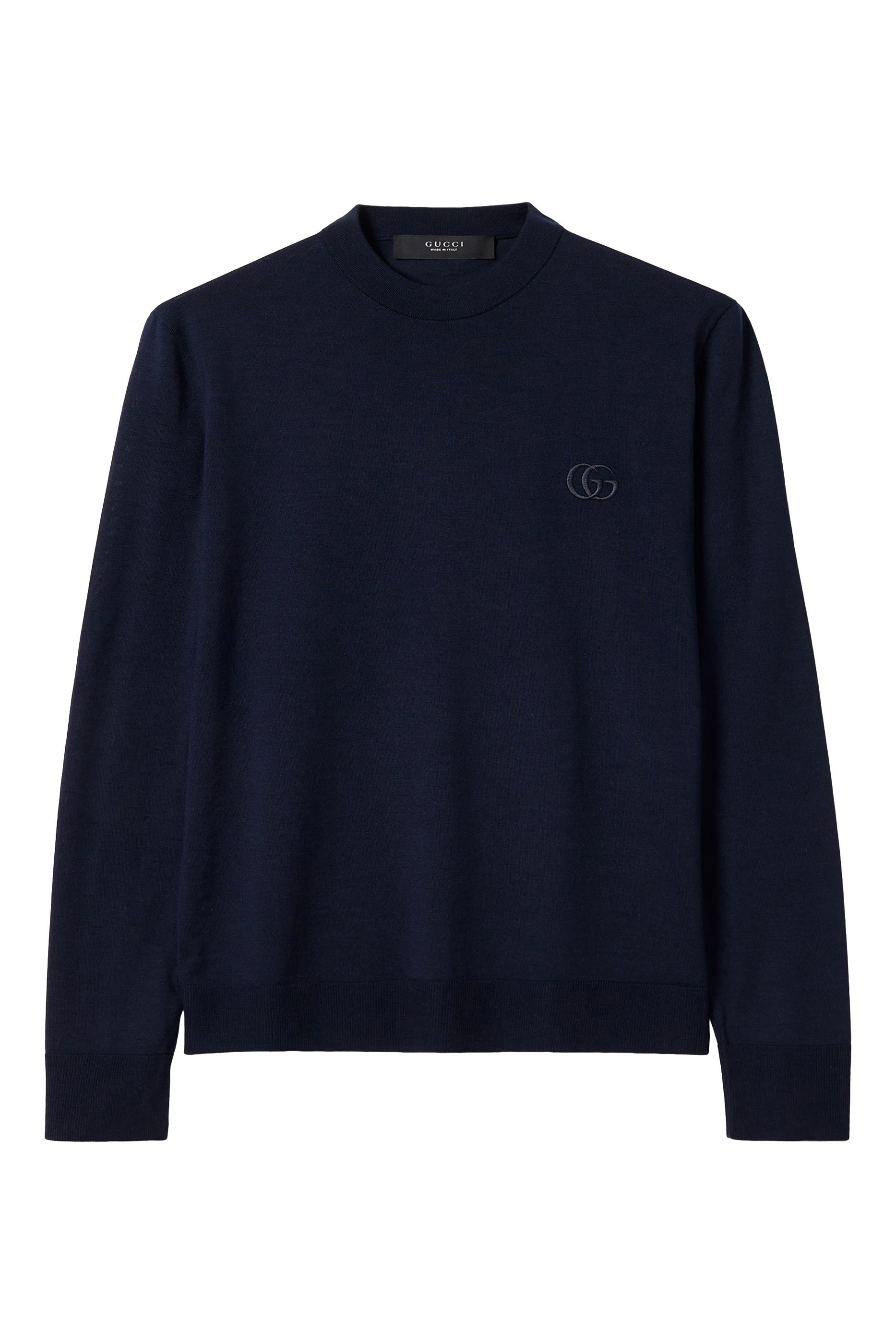  Knit Wool Sweater with Embroidery 