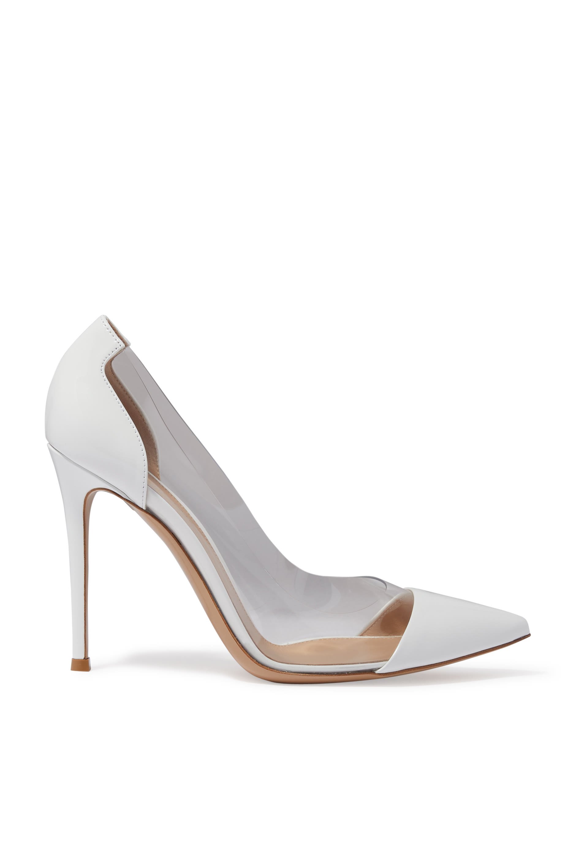 105 Leather & Plexi Pumps