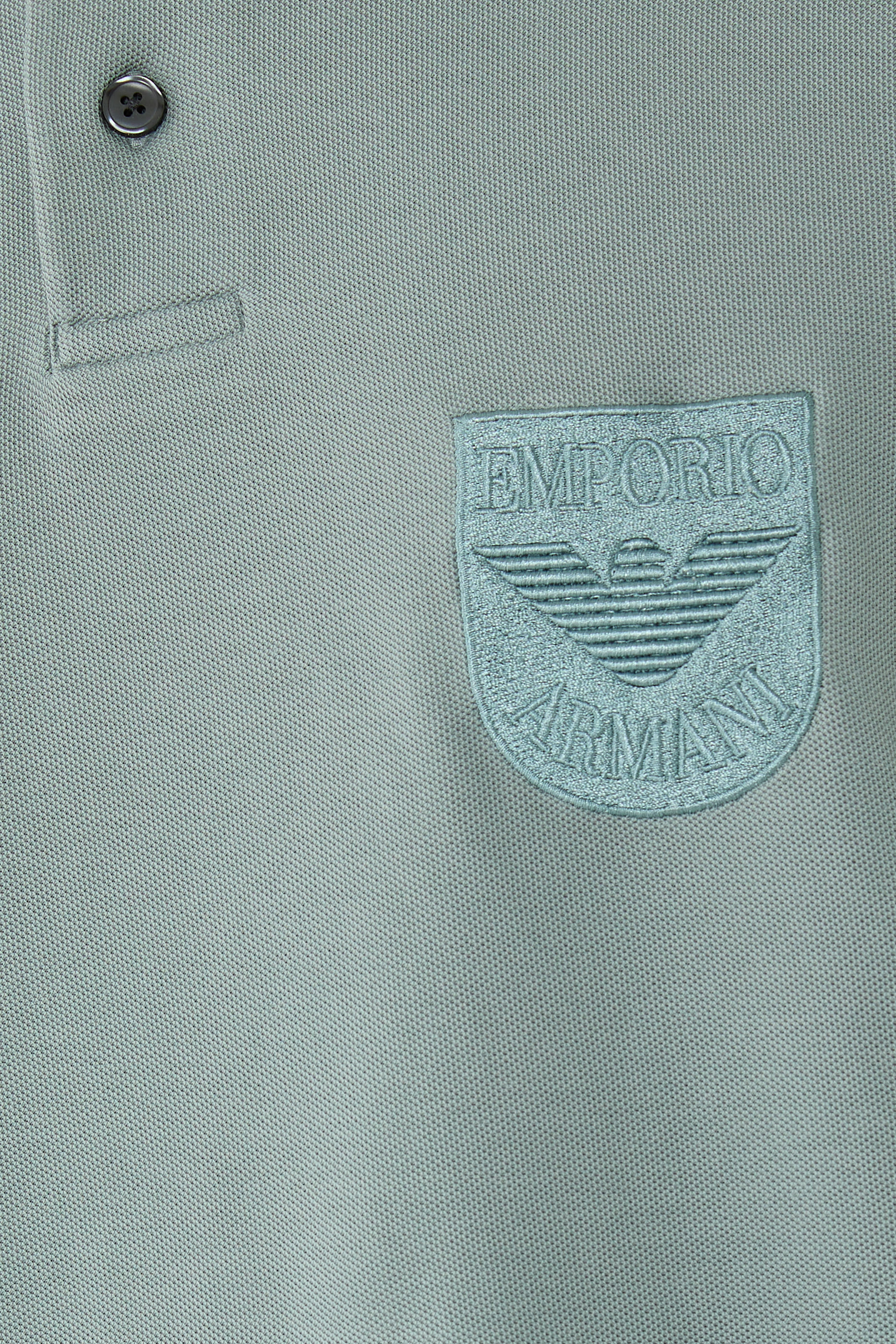 Eagle Patch Piqué Jersey Polo Shirt