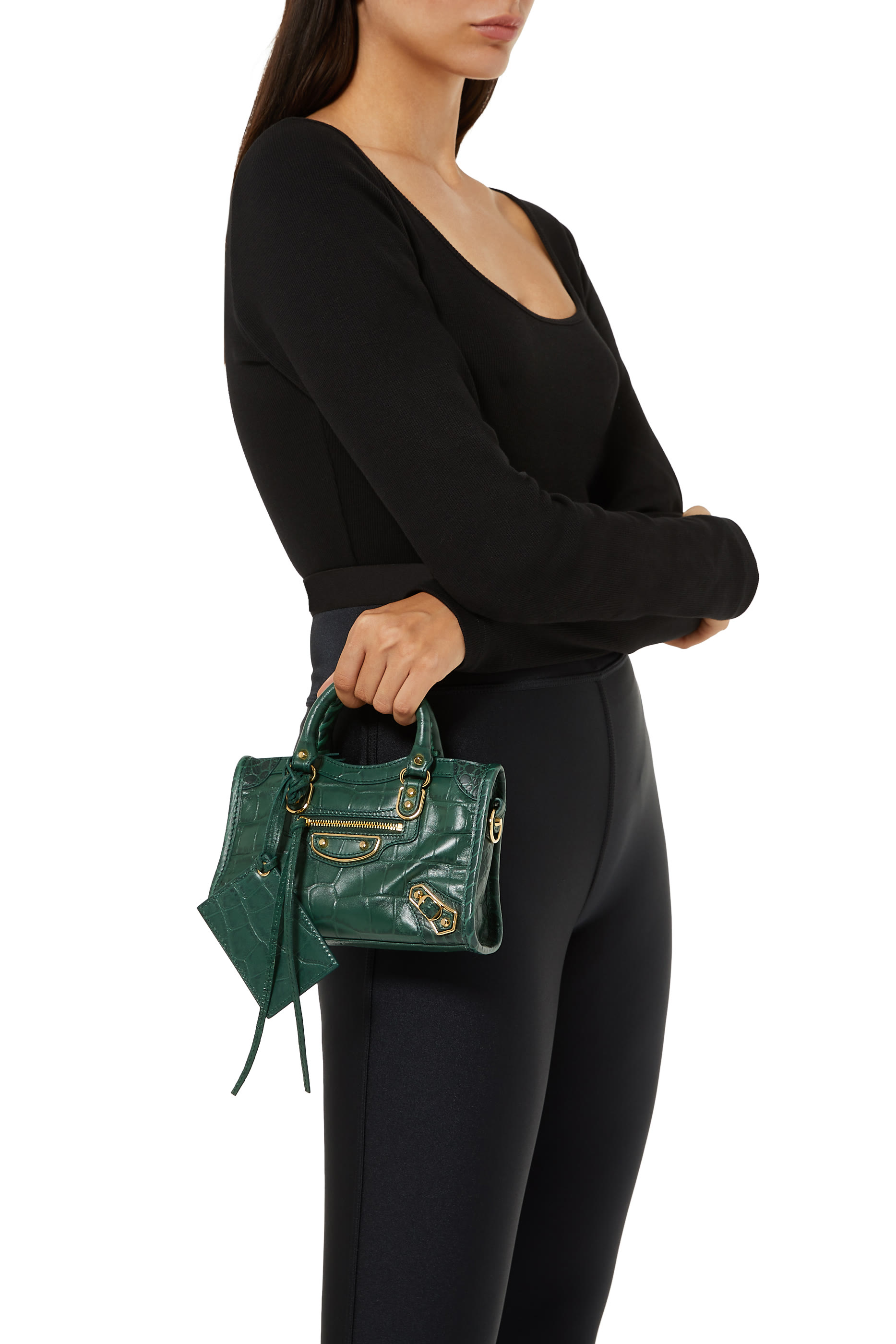 Classic Metallic Edge Nano City Bag