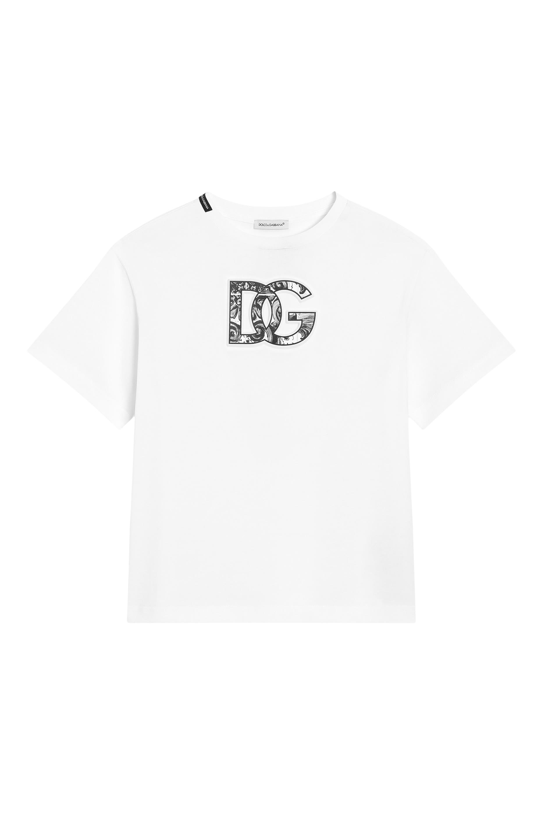 Kids Majolica-Print Logo T-Shirt