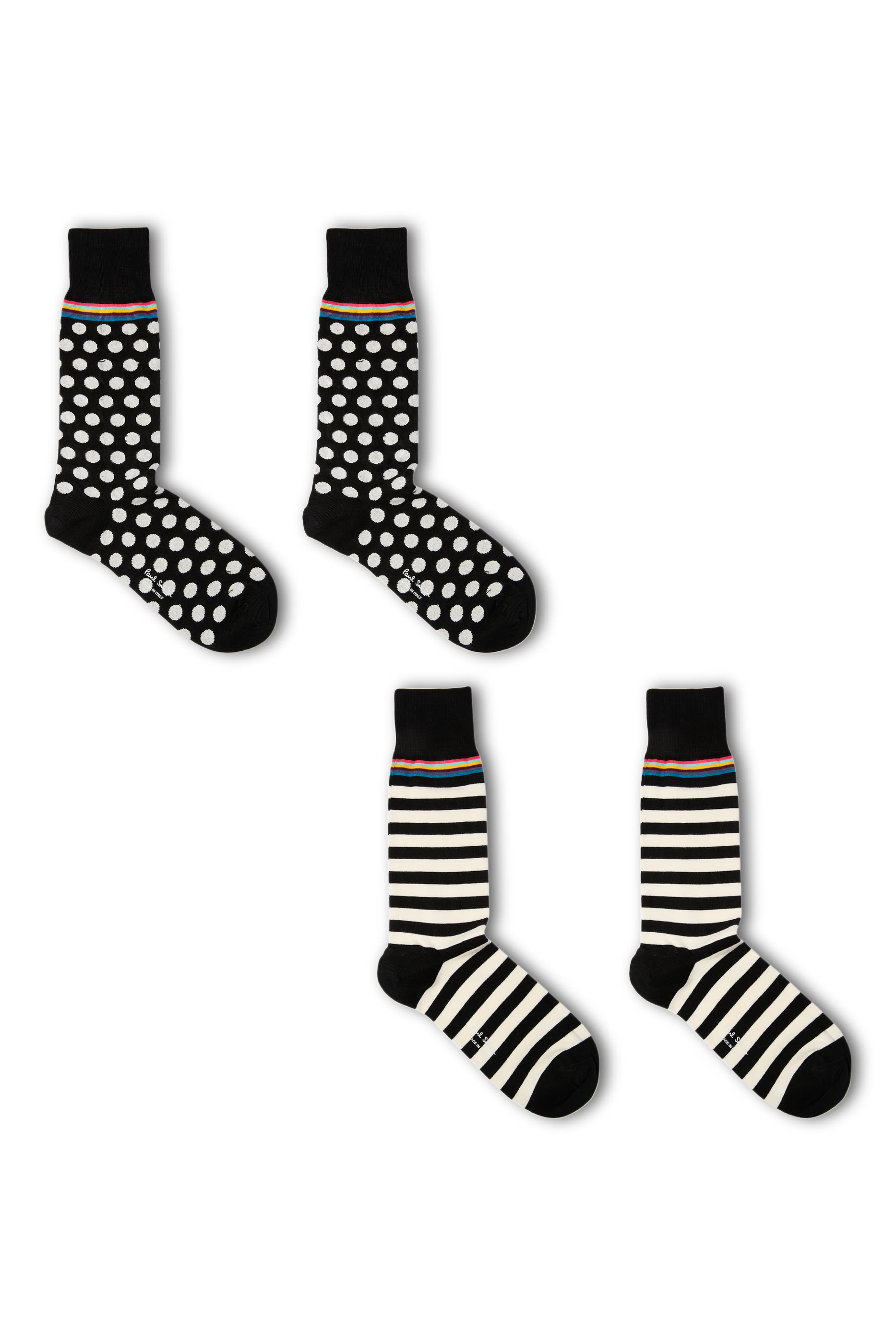 Cotton-Blend Socks, Set of 2