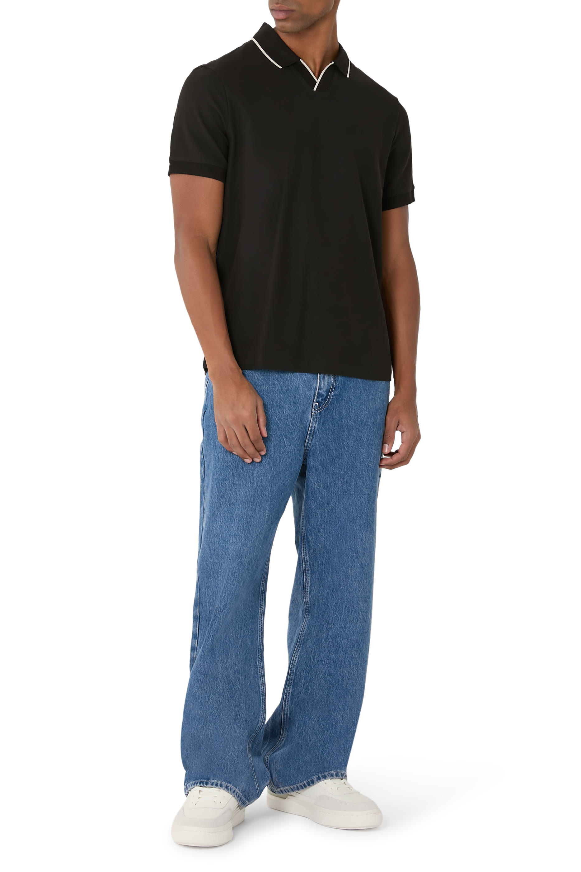 Contrasting Profiles Polo Shirt