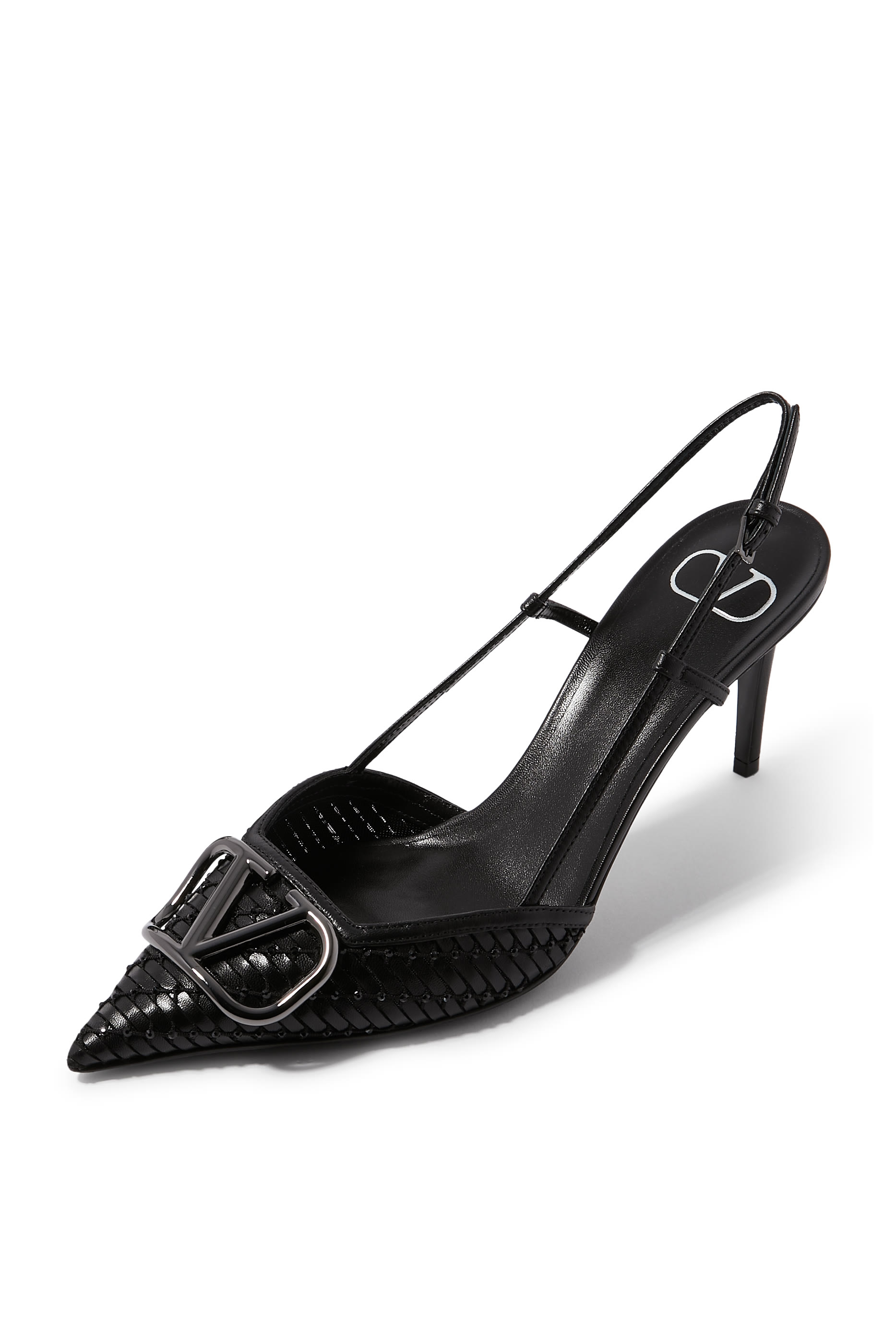 VLogo 80 Signature Slingback Pumps