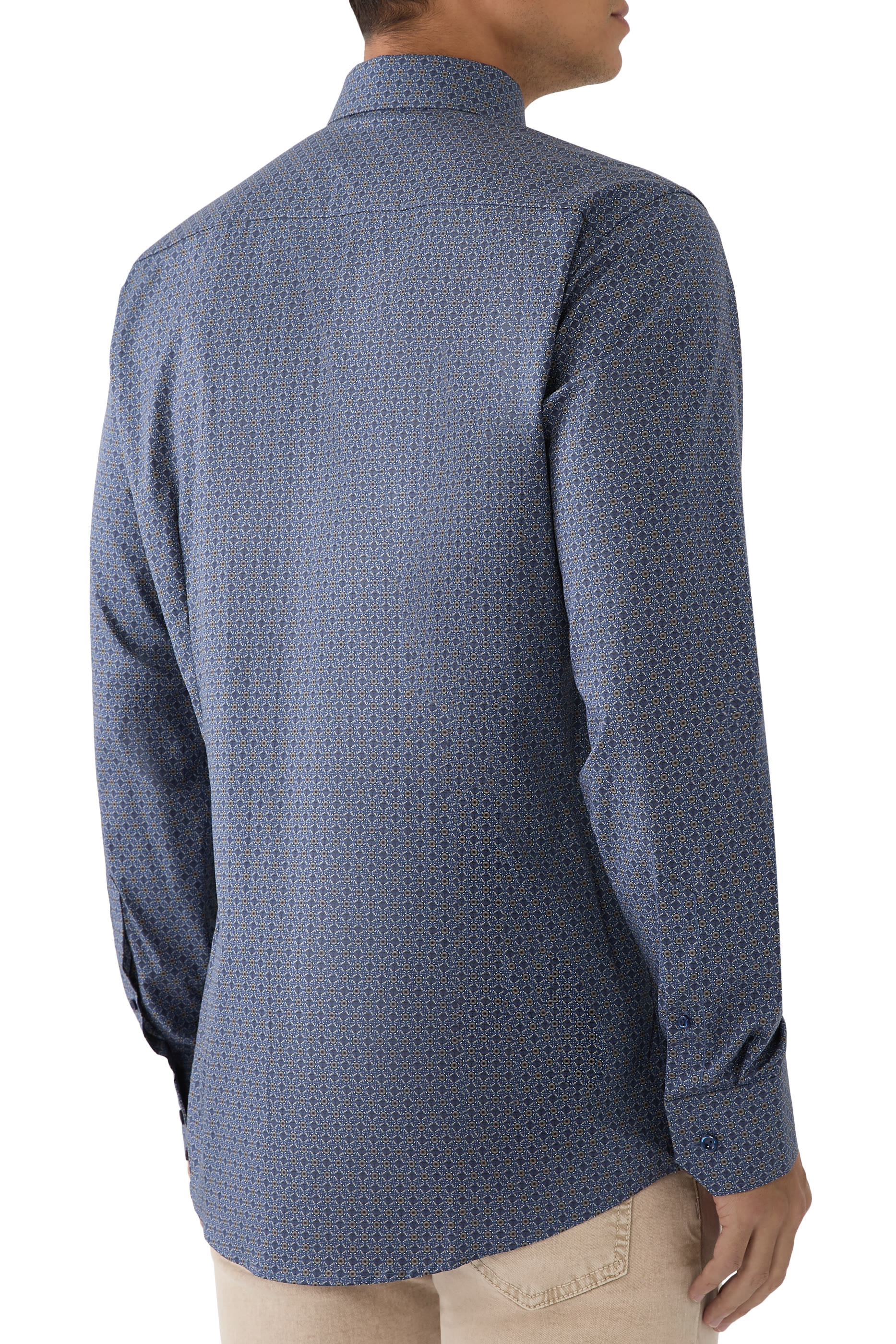 Geometric Signature Twill Shirt