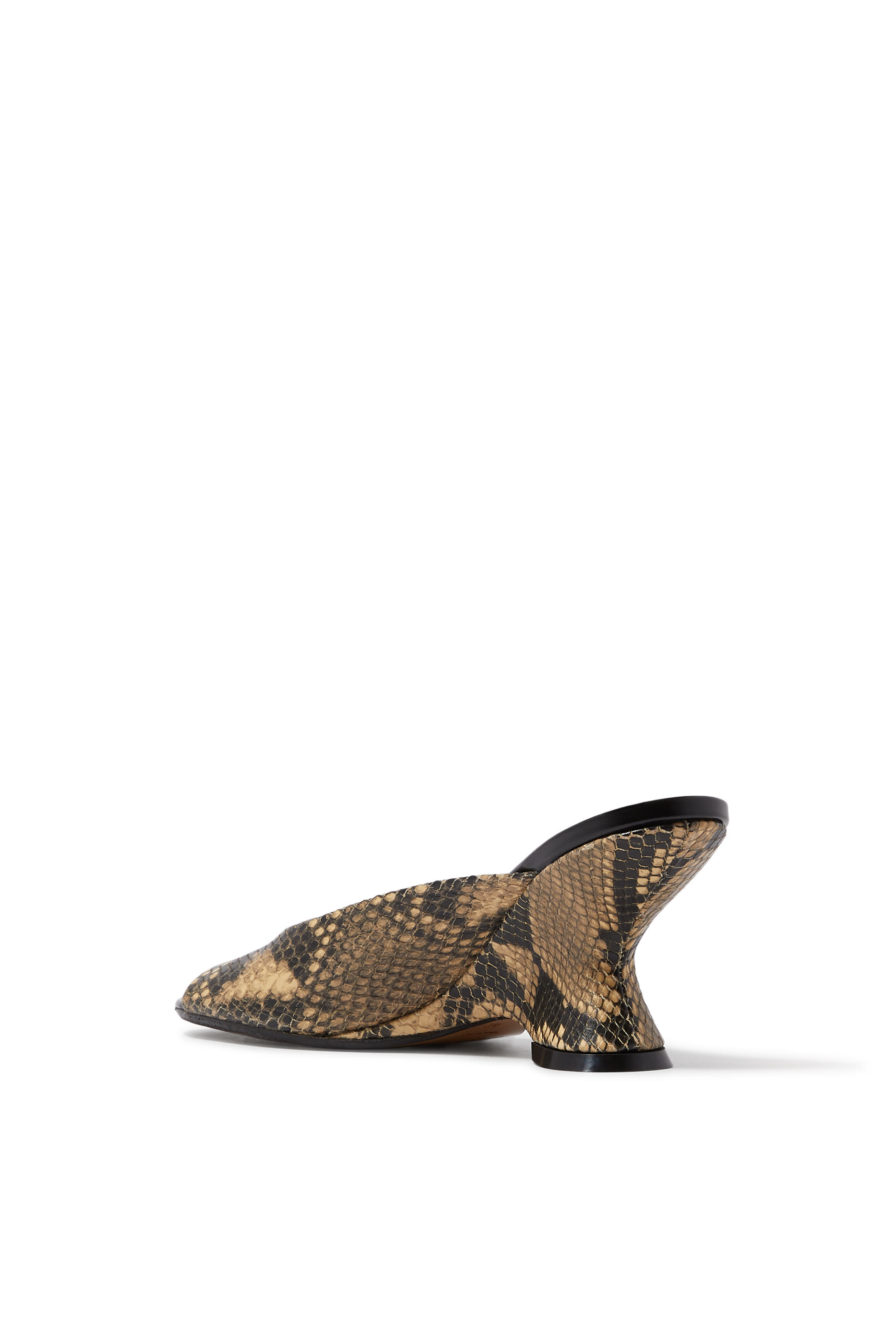 Open Toe 75  Leather Mules