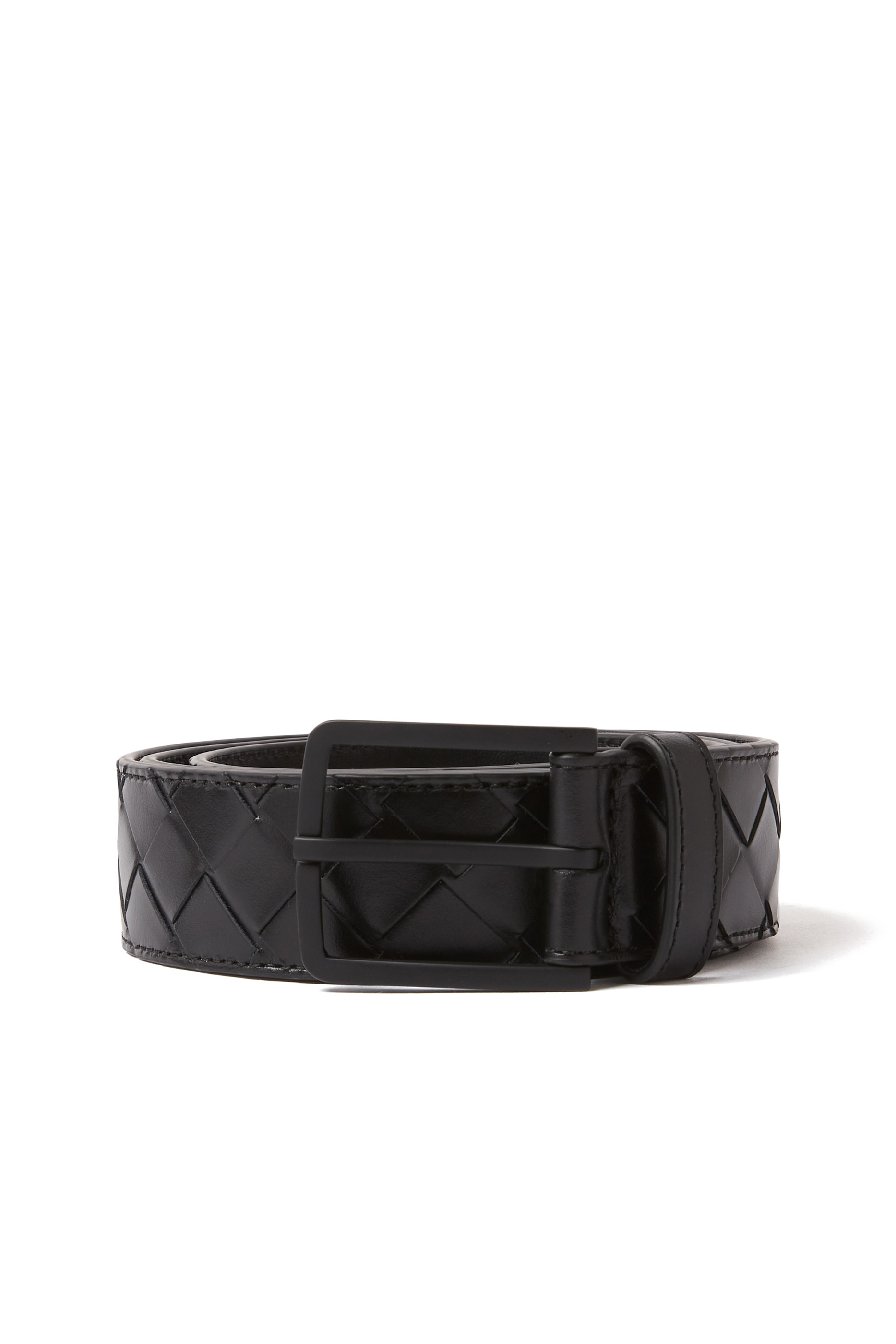 Intrecciato Leather Belt