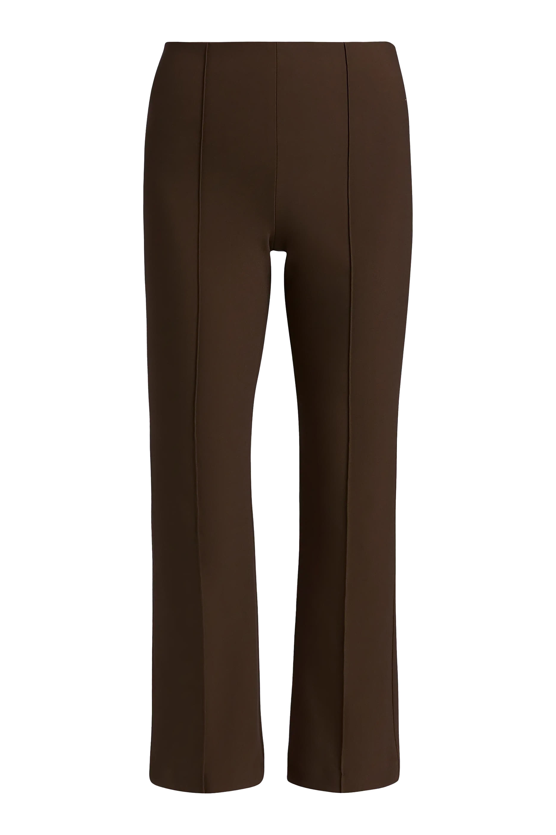 Niki Mid-Rise Pintuck Crop Flare Pant