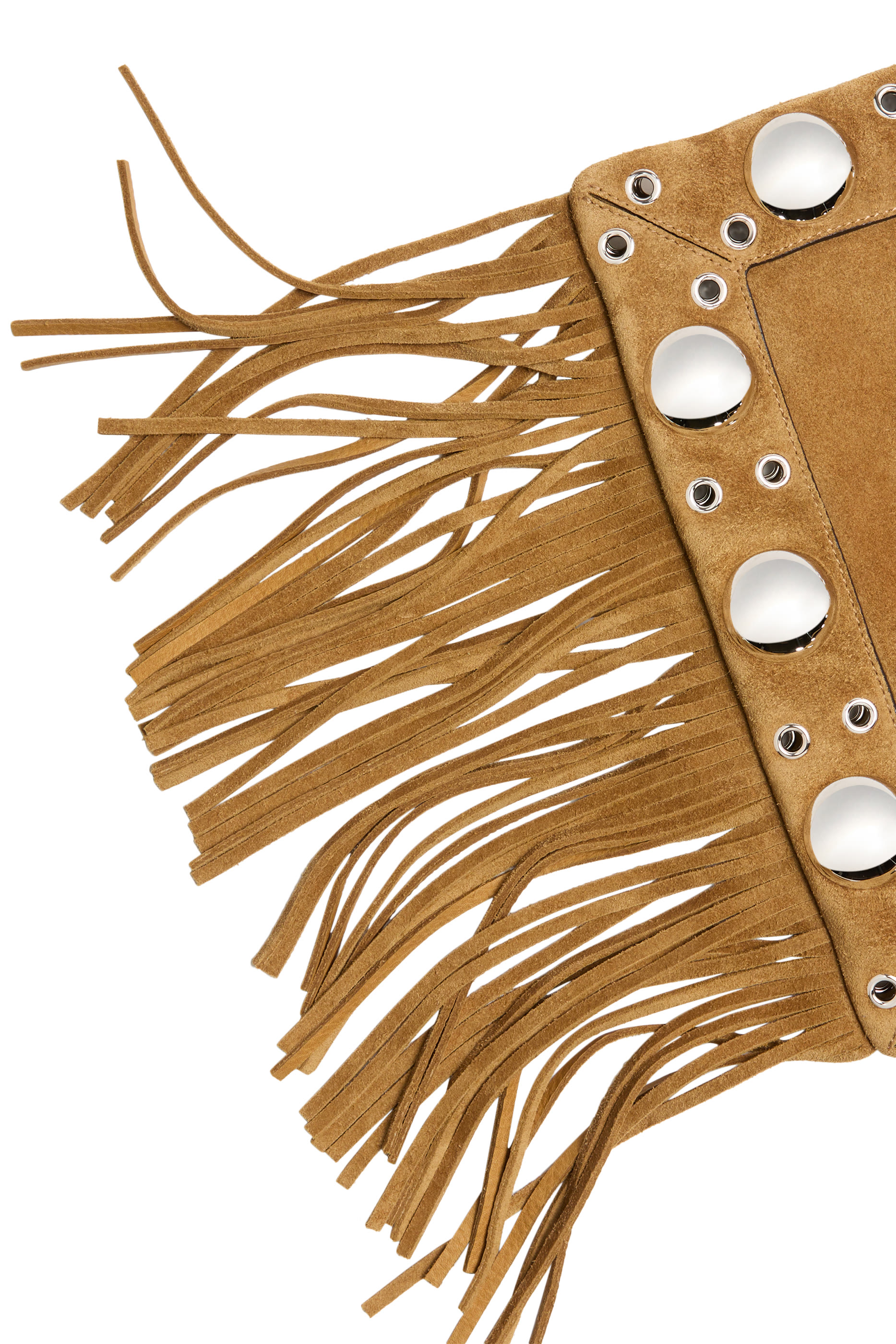 Nellcôte Suede Shoulder Bag with Fringes