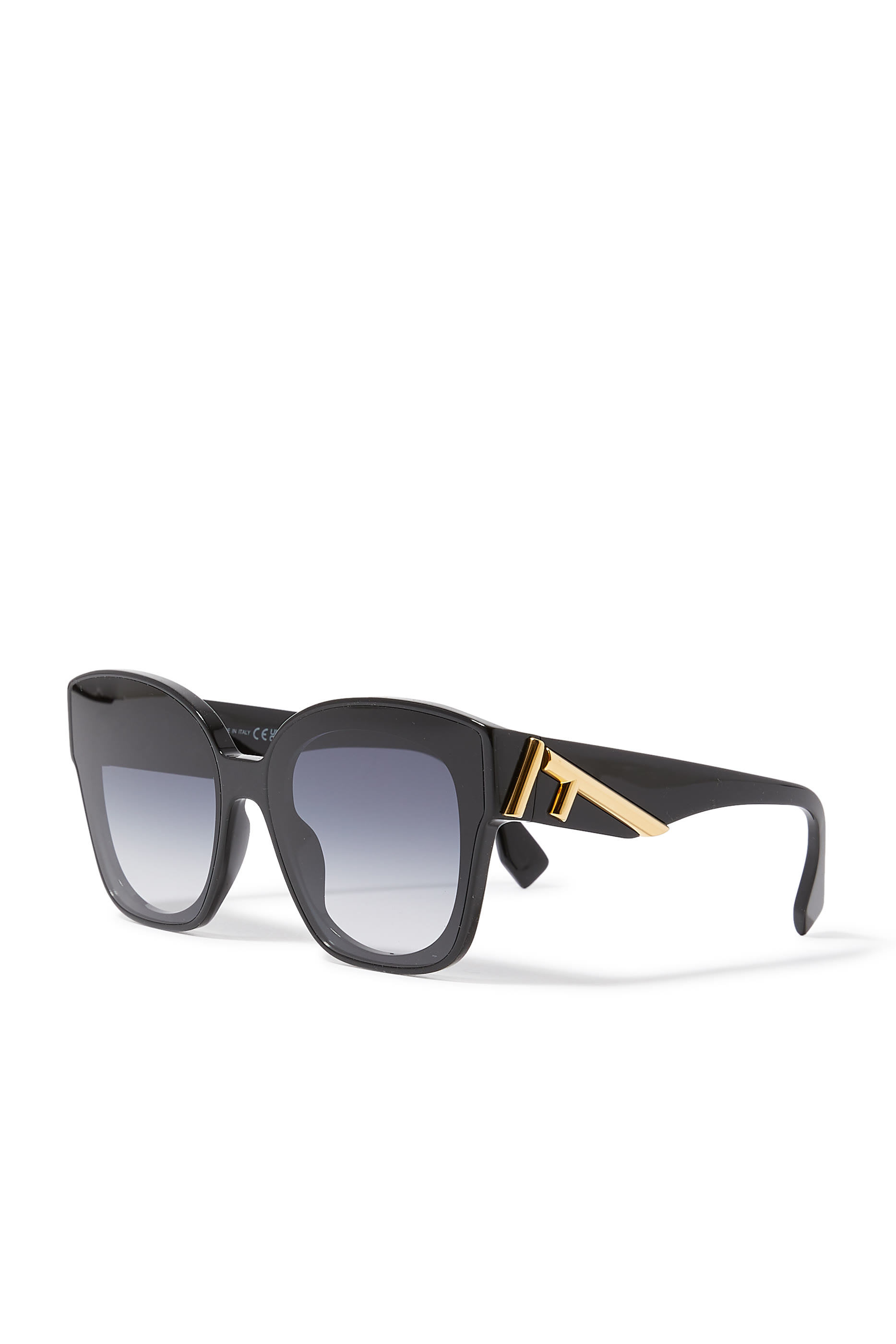 Fendi First Black Square Sunglasses