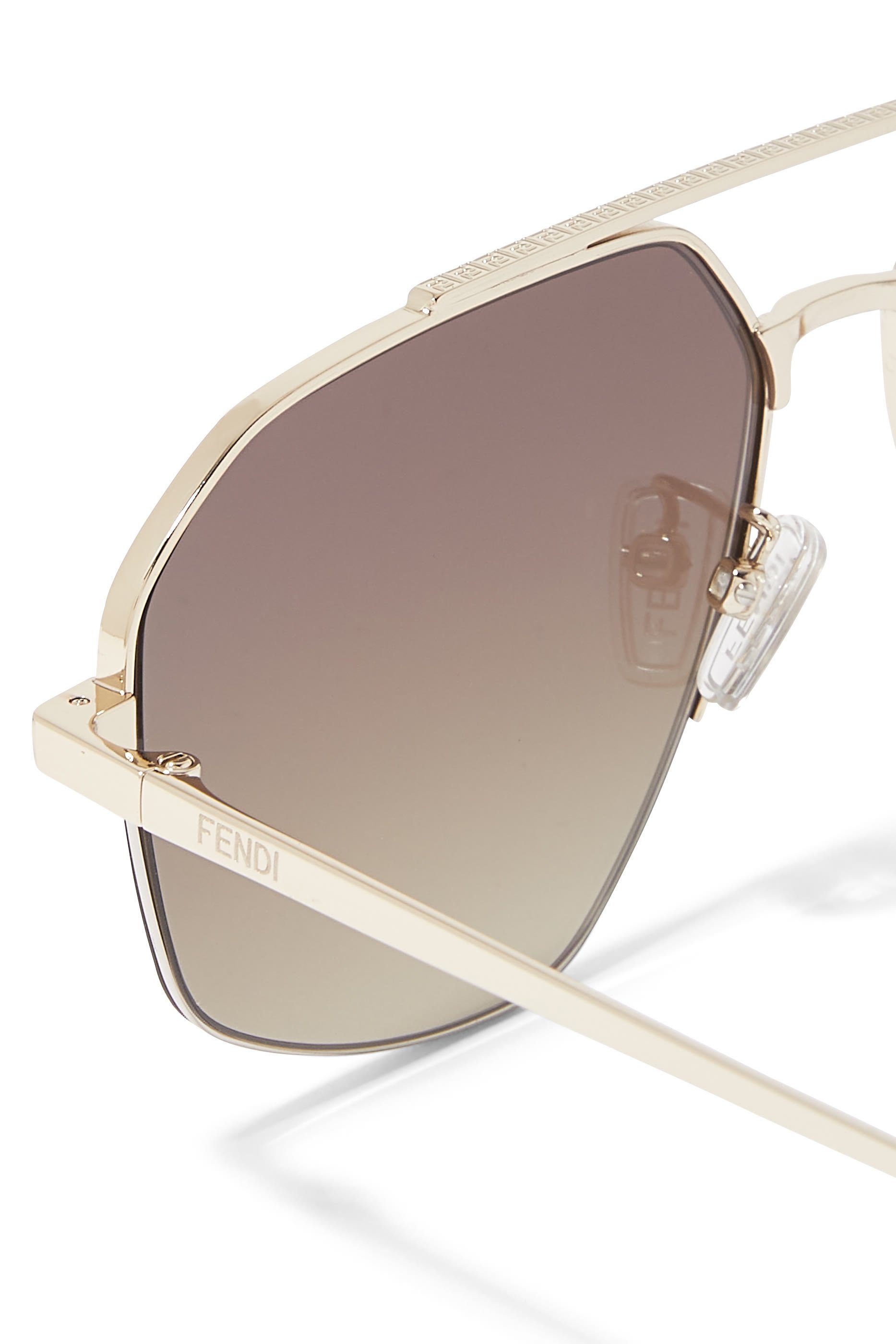 Geometric Aviator Sunglasses