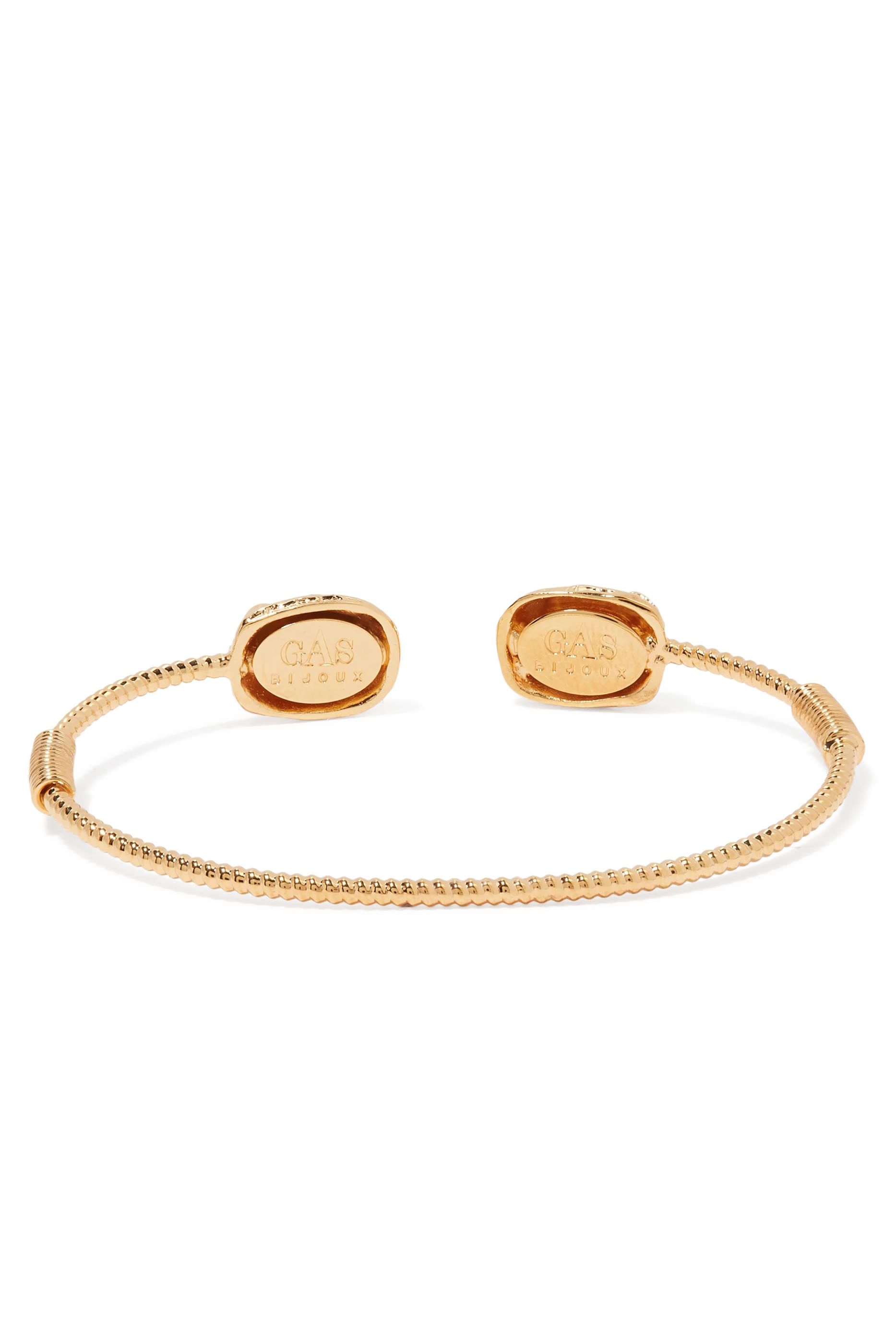 Duality Scaramouche Twist Bracelet, Gold-Plated Metal