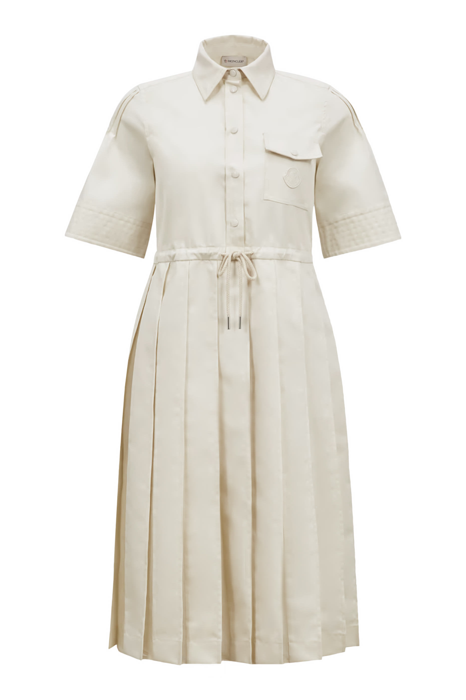 Cotton & Silk Midi Shirt Dress 