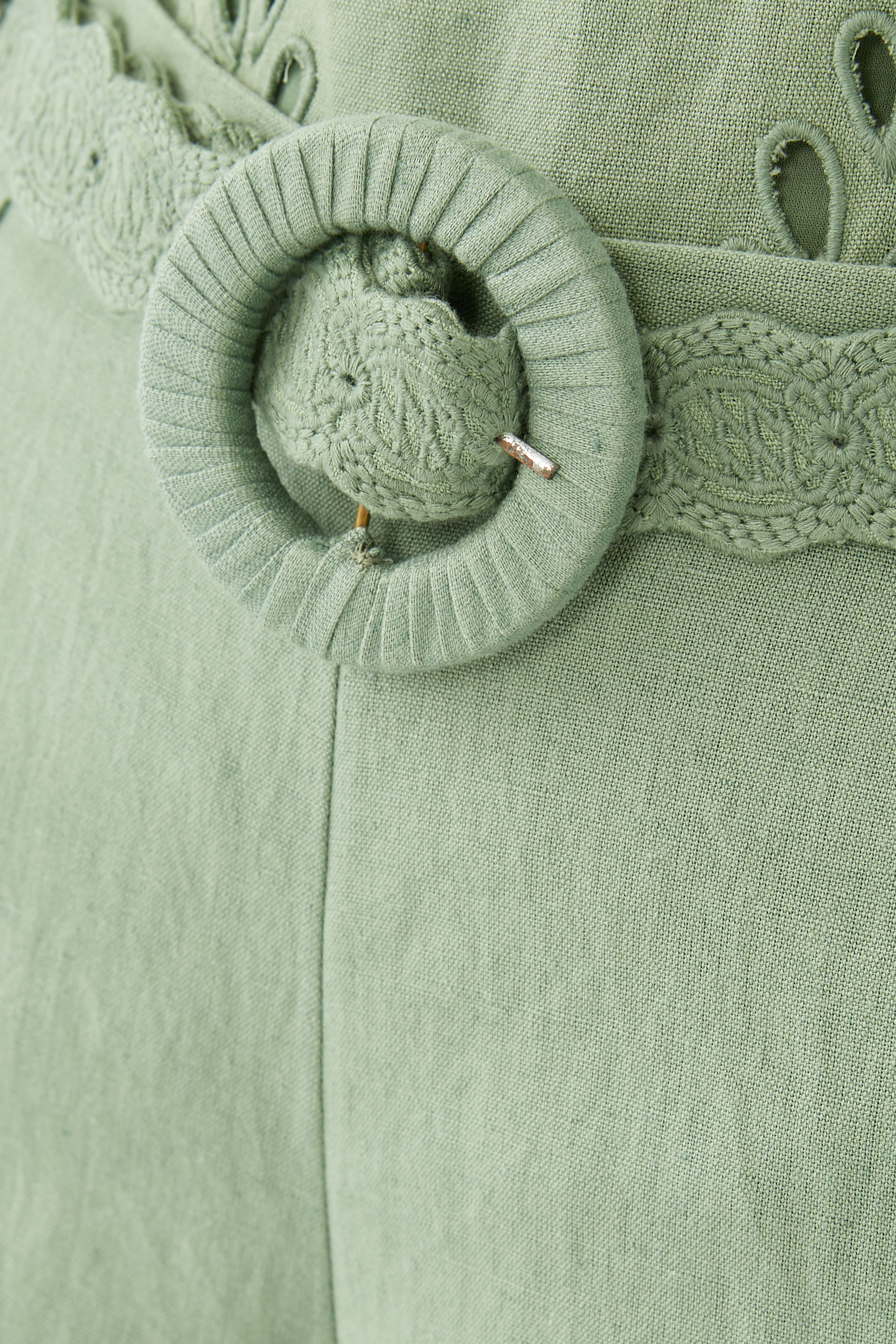 Alya Flared Pants with Buckle Belt