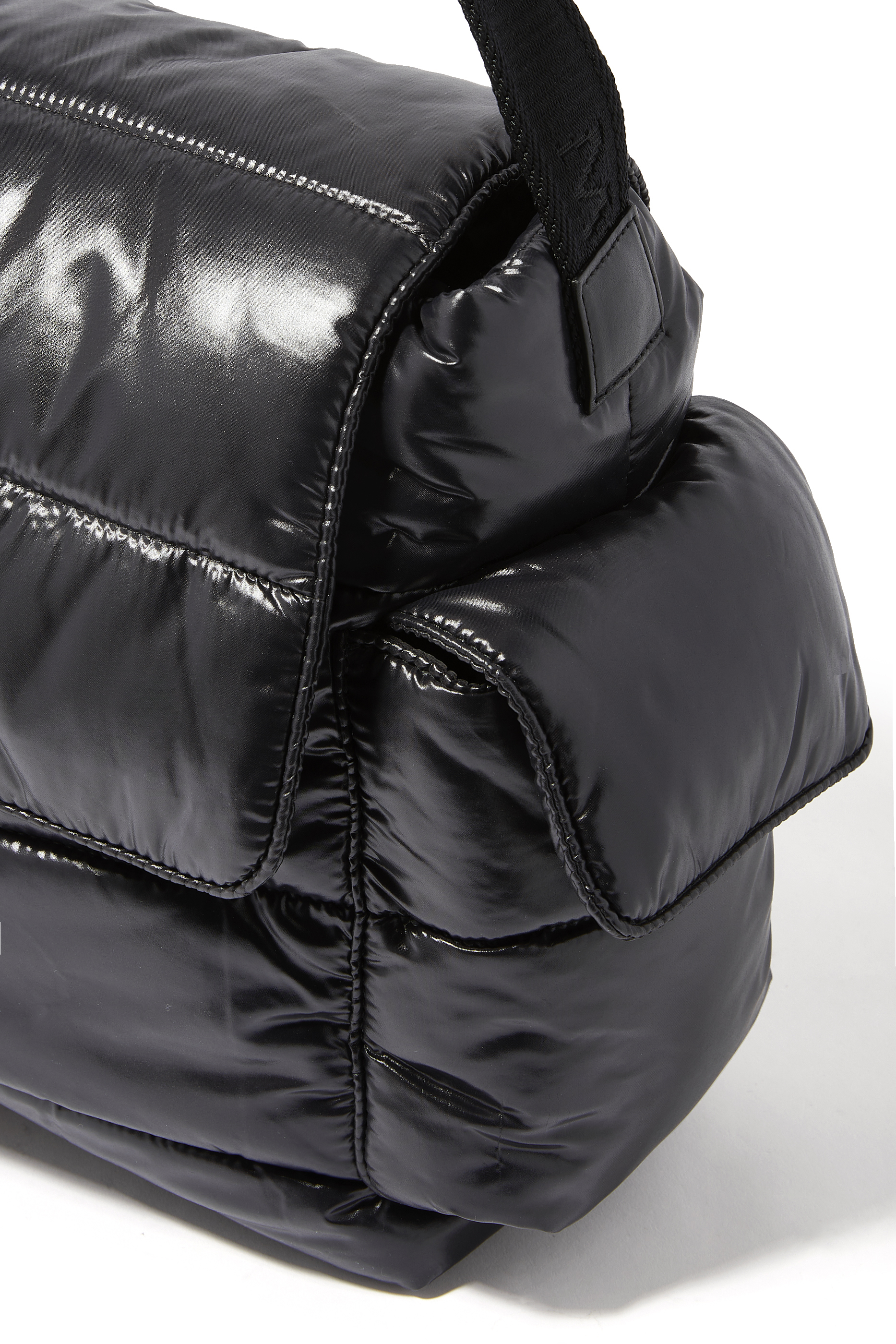 Nylon Laqu&egrave; Diaper Bag