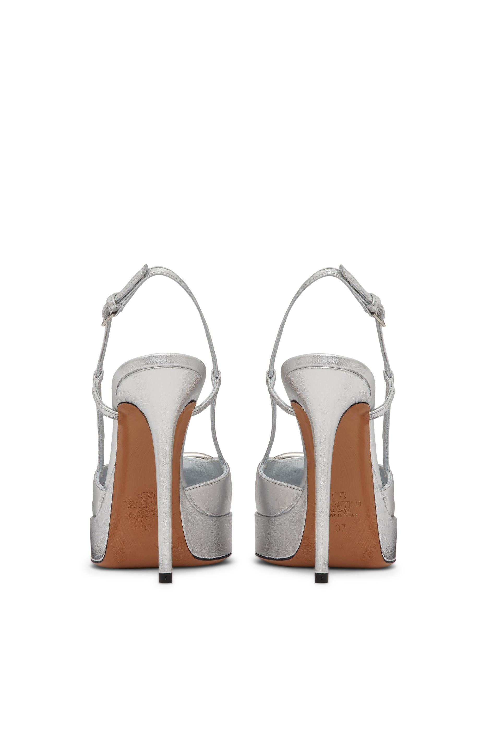 VLogo Signature 120 Leather Slingback Pumps